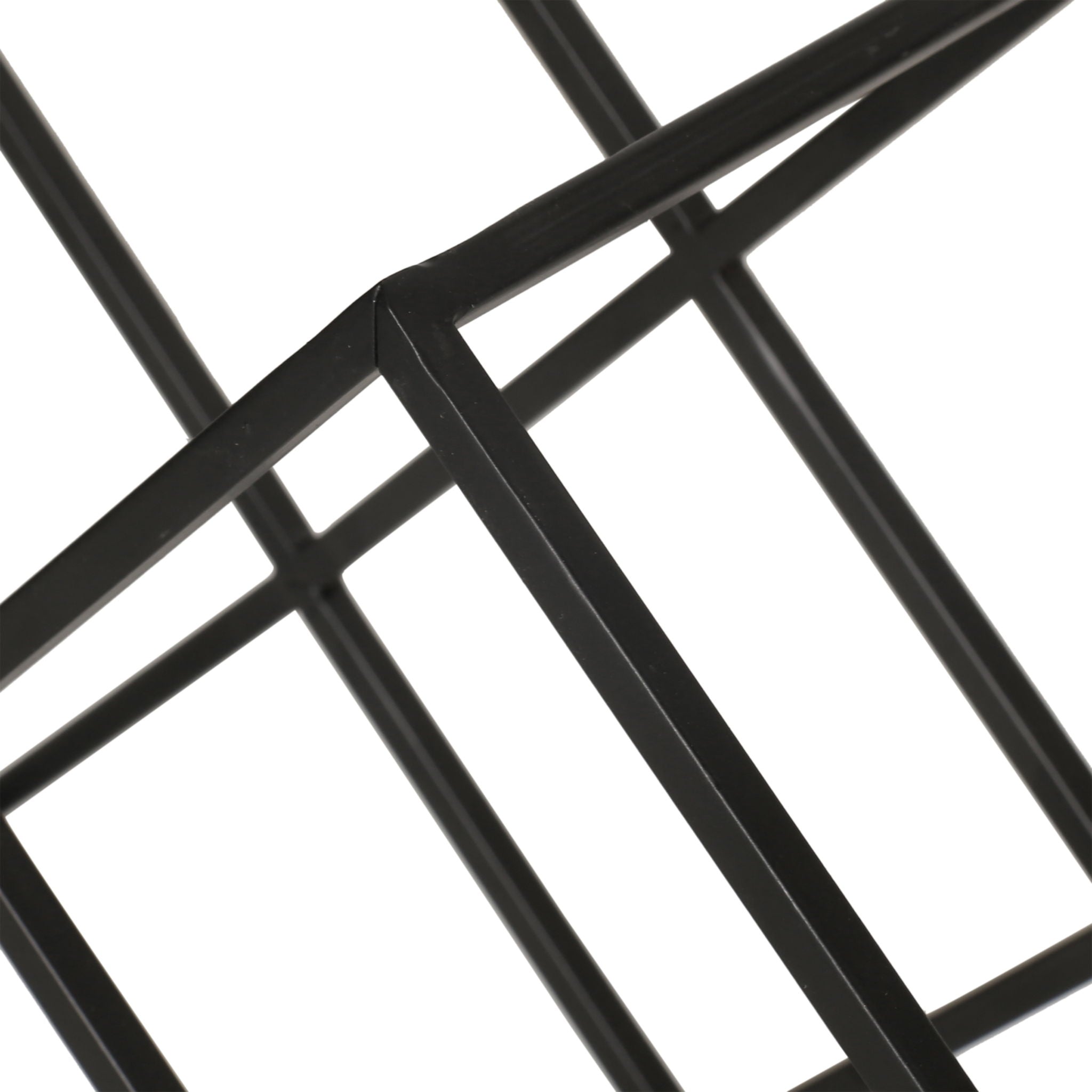 Modern Industrial Tabletop Wine Rack With 7 Bottle Holders - Black