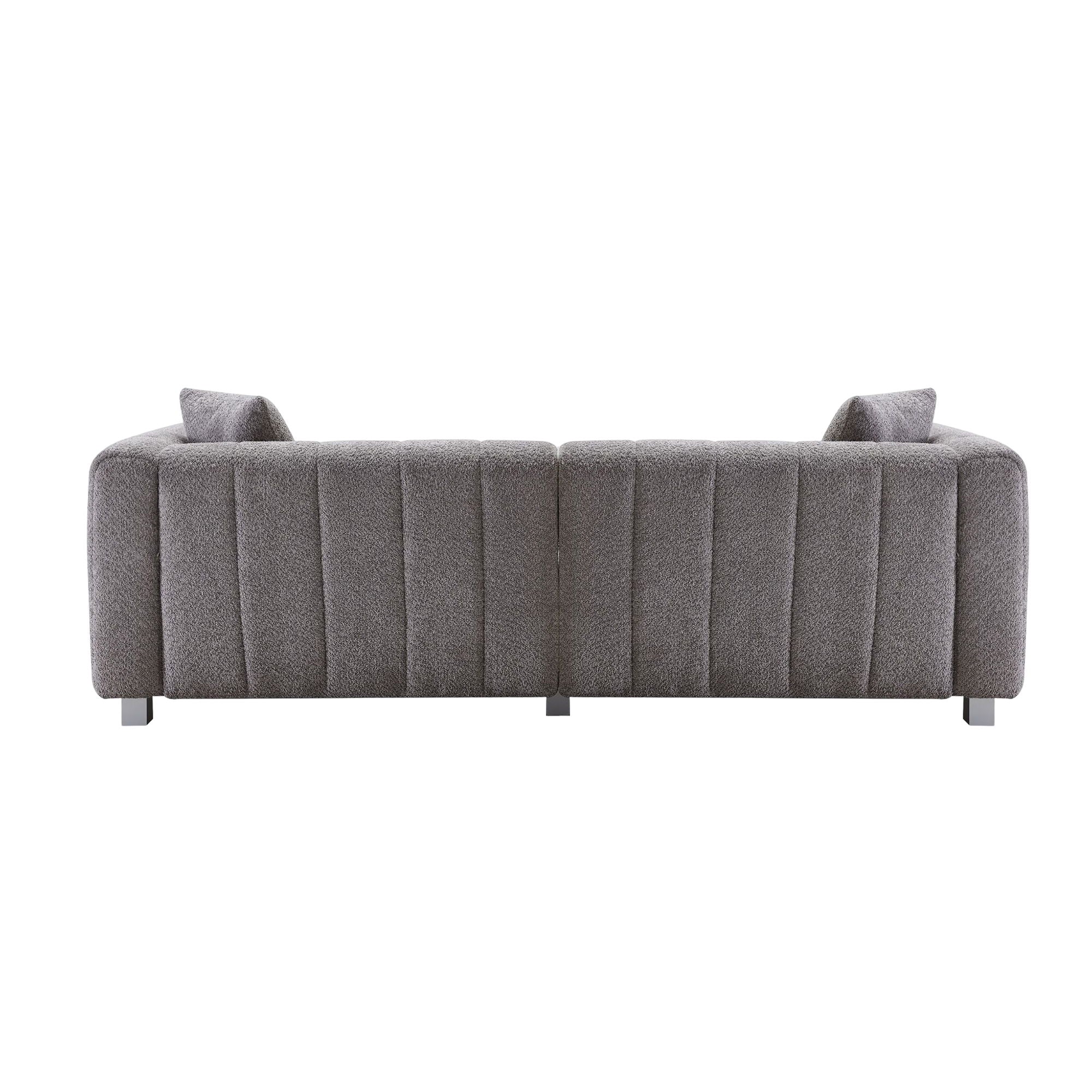 Modern 3 Seater Sofa With 2 Pillows