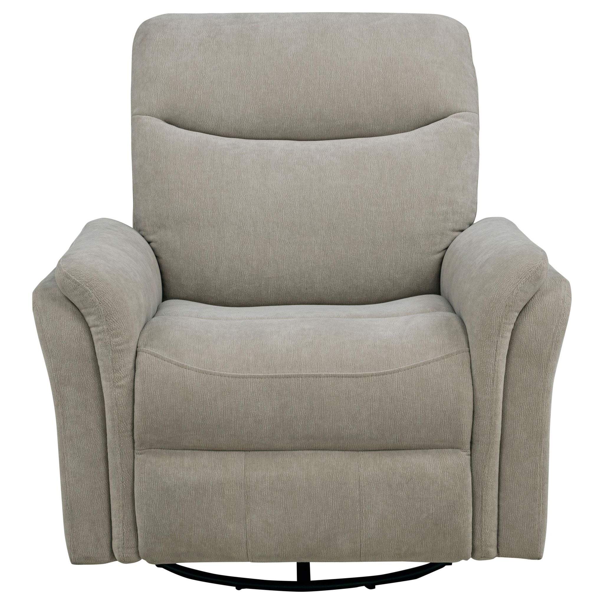 Adler Upholstered Power Swivel Glider Recliner Ivory