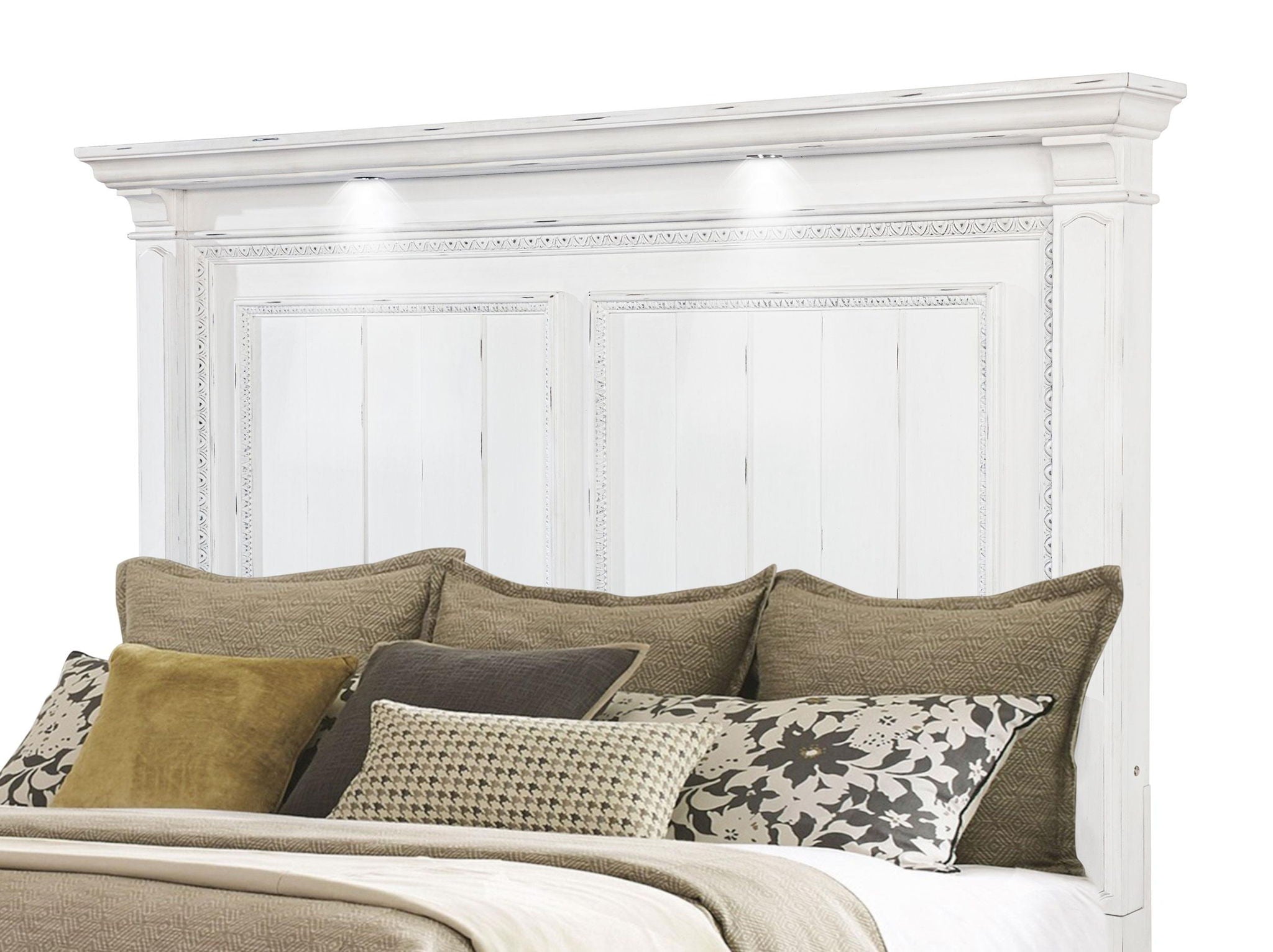 McKinney 4-piece Queen Bedroom Set Vintage White