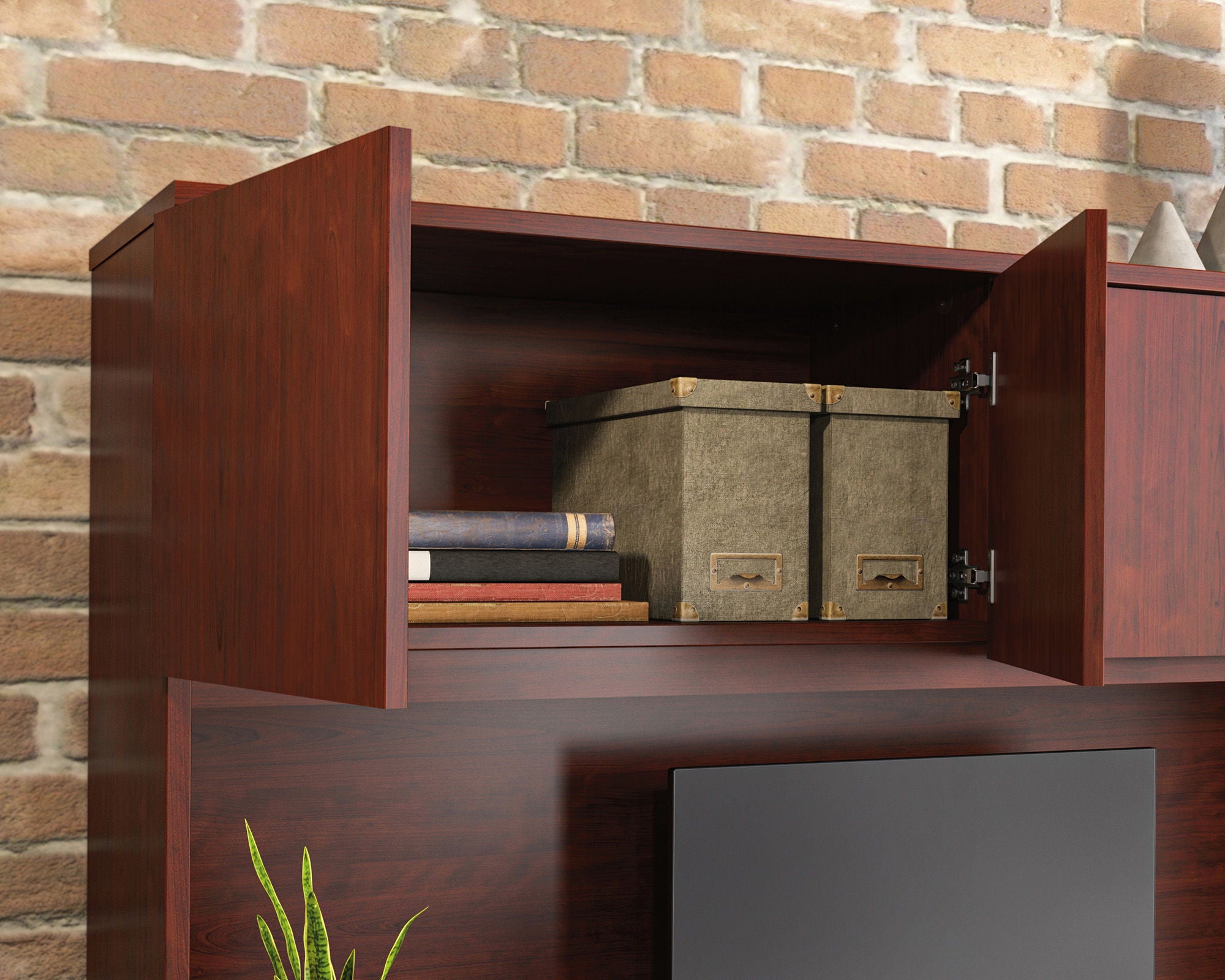 60" Desktop Hutch in Classic Cherry
