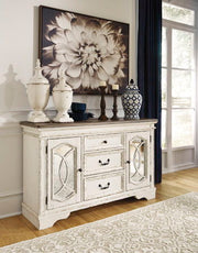 Ashley Furniture Realyn - Chipped White - Dining Room Server | Meri Furniture