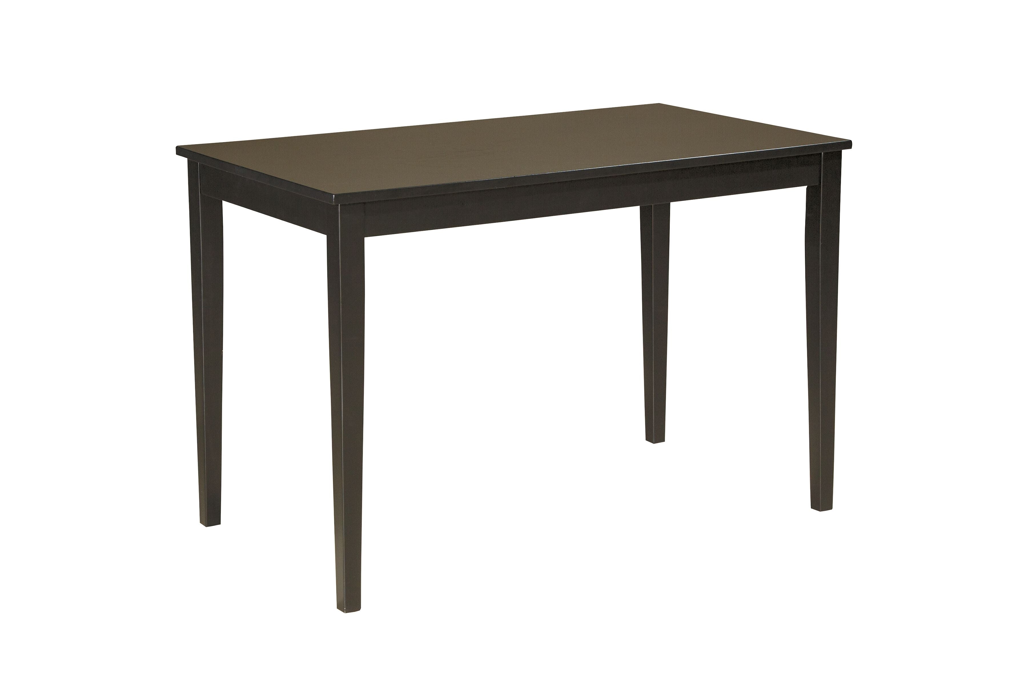 Signature Design by Ashley® Kimonte - Dark Brown - Rectangular Dining Room Table | Meri Furniture