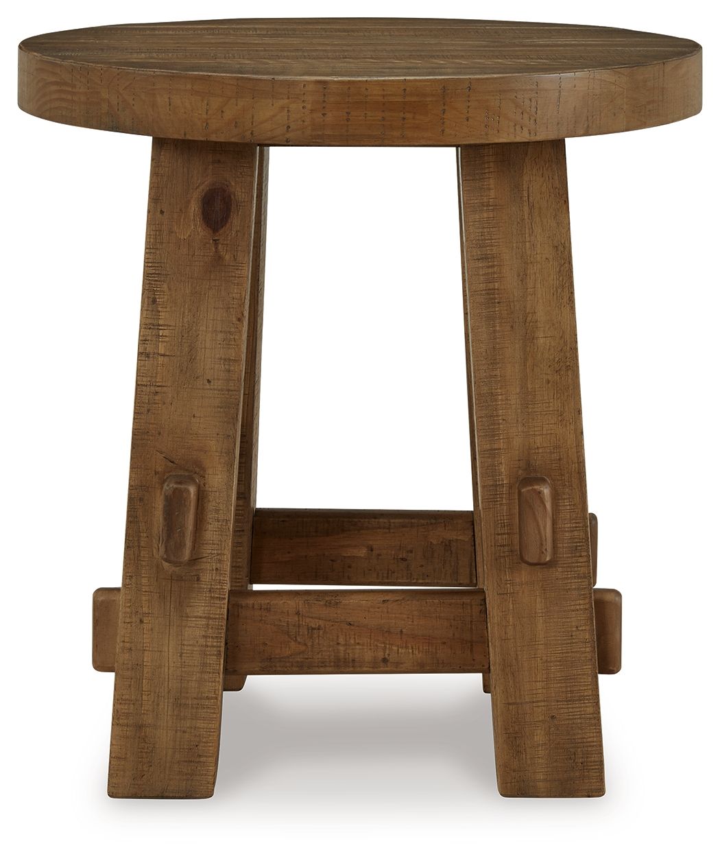 Signature Design by Ashley® Mackifeld - Warm Brown - Round End Table | Meri Furniture