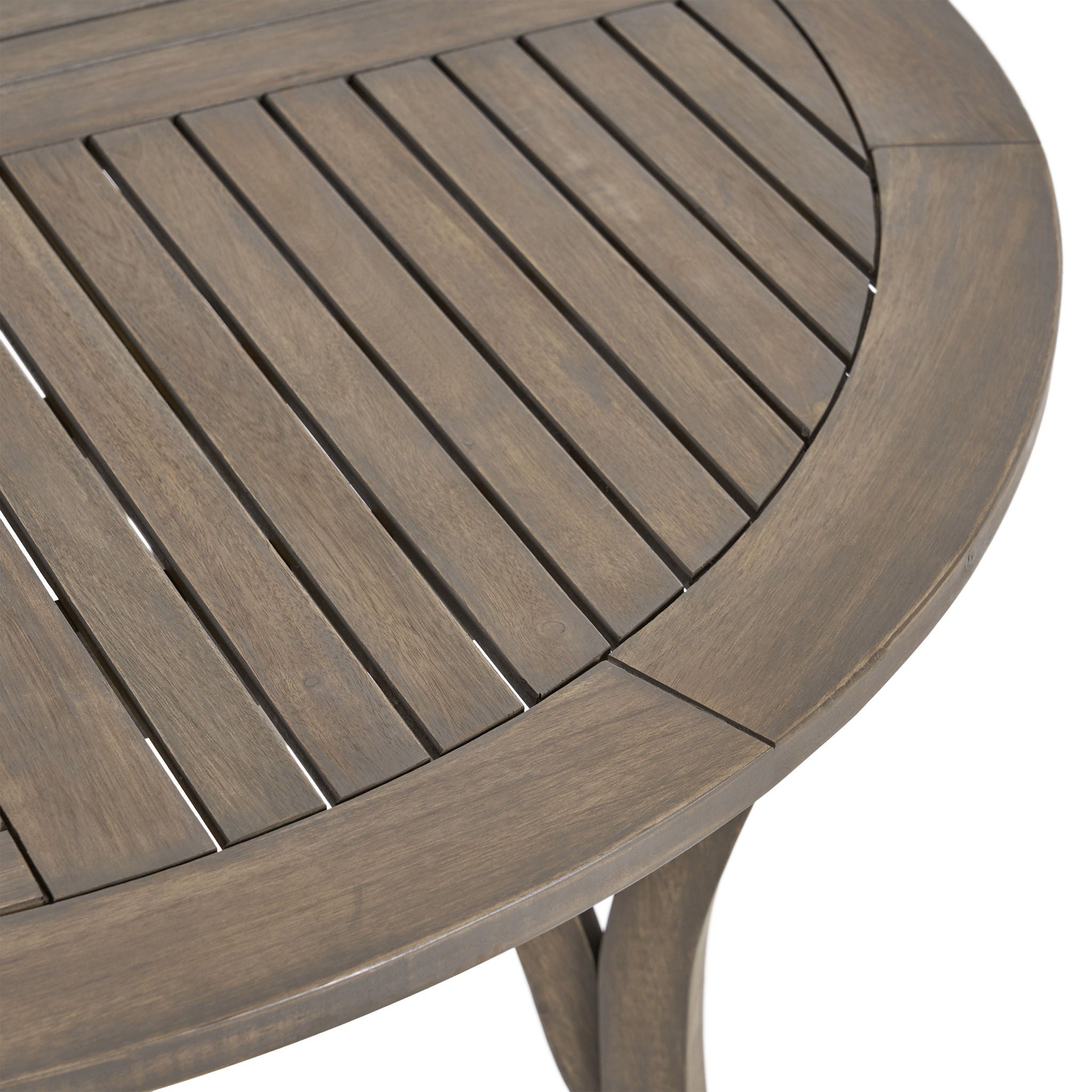 Hermosa - Outdoor Acacia Wood Table Circular Design