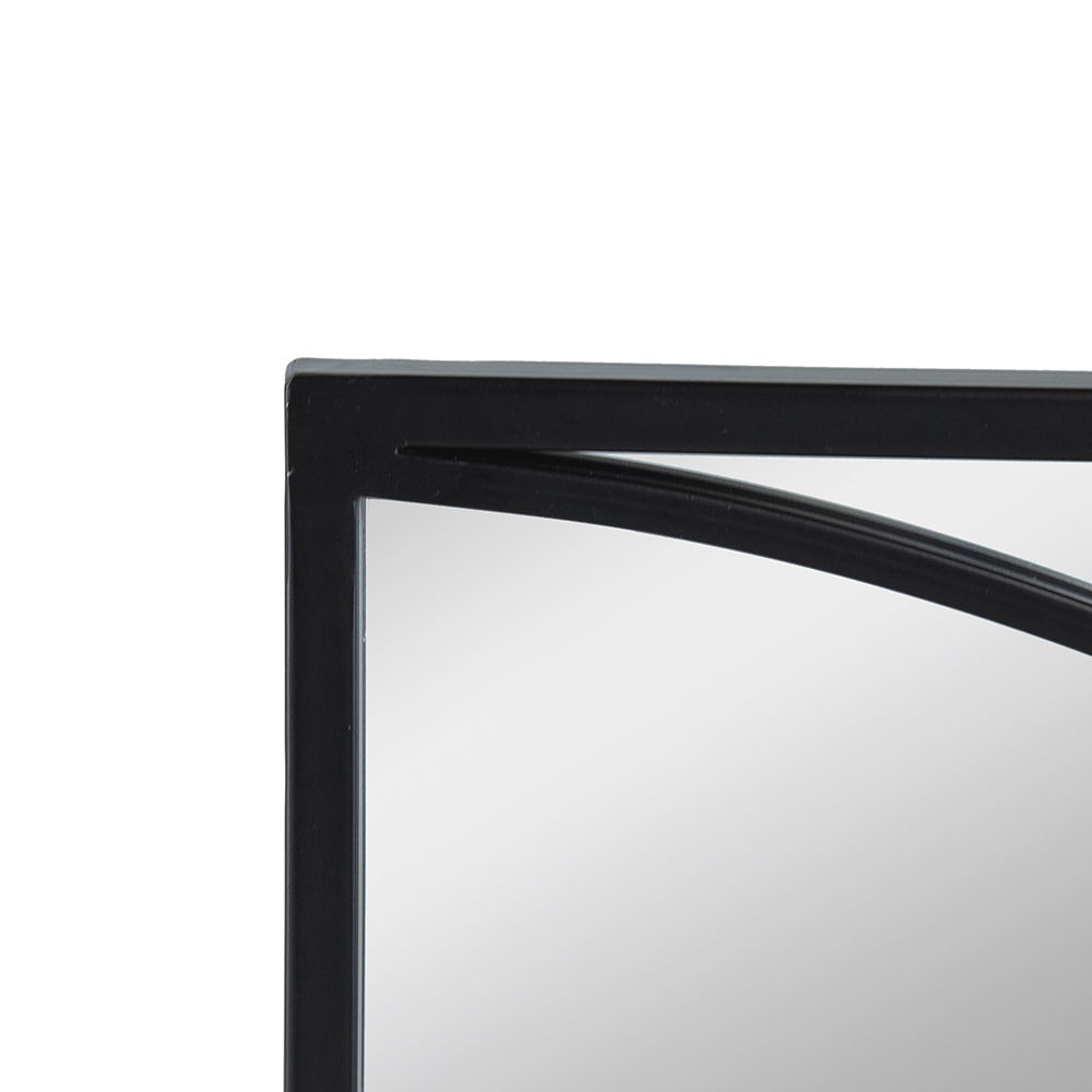 Rectangular Wall Mirrors With Frame, Home Decor For Living Room Bedroom Entryway - Black