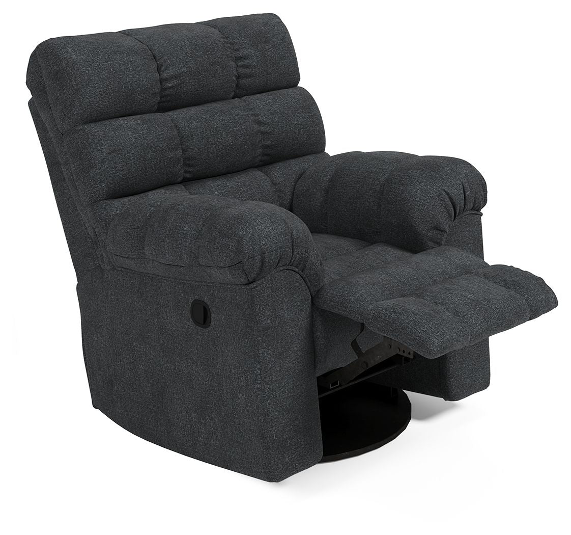 Ashley Furniture Wilhurst - Marine - Swivel Rocker Recliner | Meri Furniture