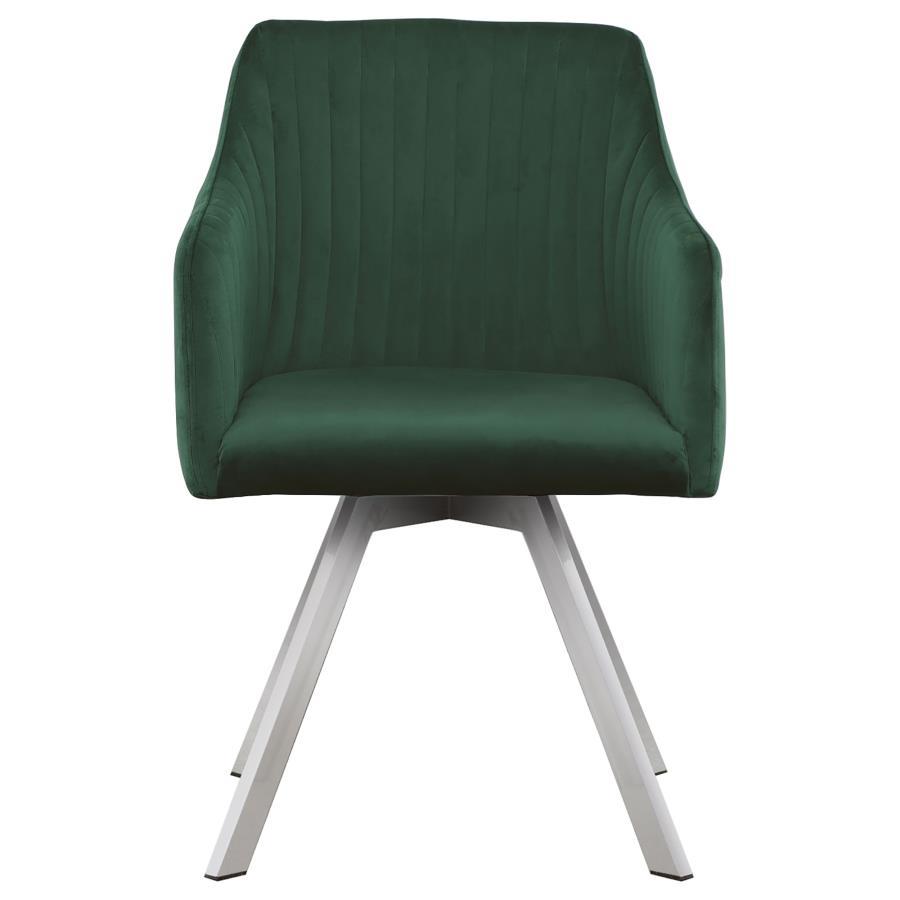 Coaster Fine Furniture Arika - Upholstered Swivel Dining Arm Chair | Meri Furniture