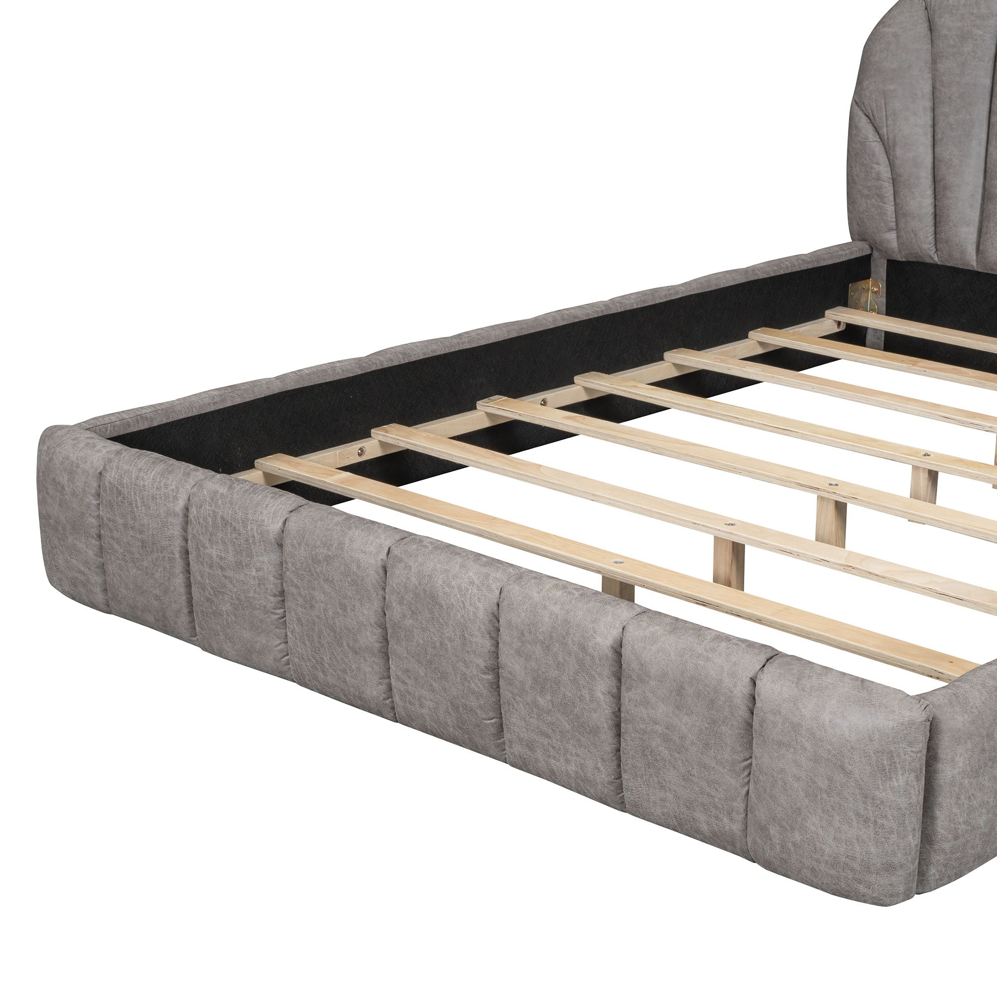 Elegant Design Upholstered Platform Bed