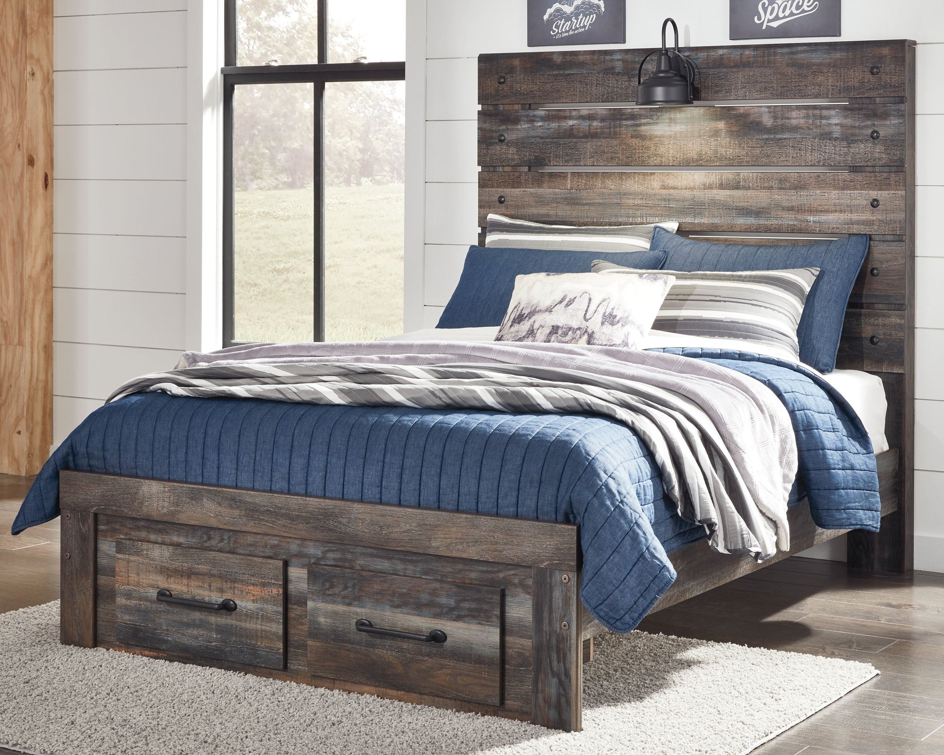 Signature Design by Ashley® Drystan - Panel Bed | Meri Furniture