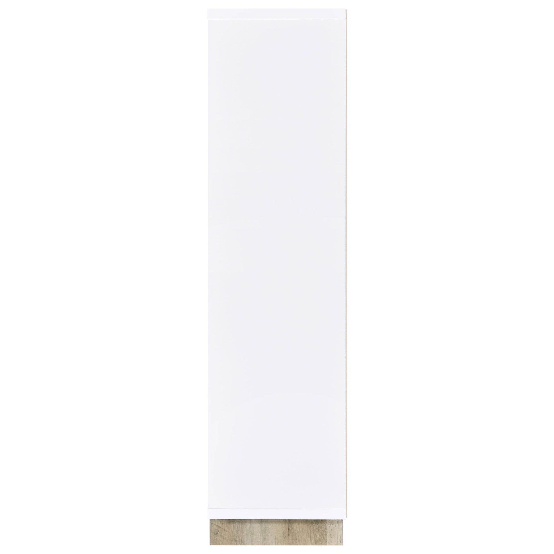 Coaster Fine Furniture Dalton - 6-Shelf Bookcase - White And Distressed Pine | Meri Furniture