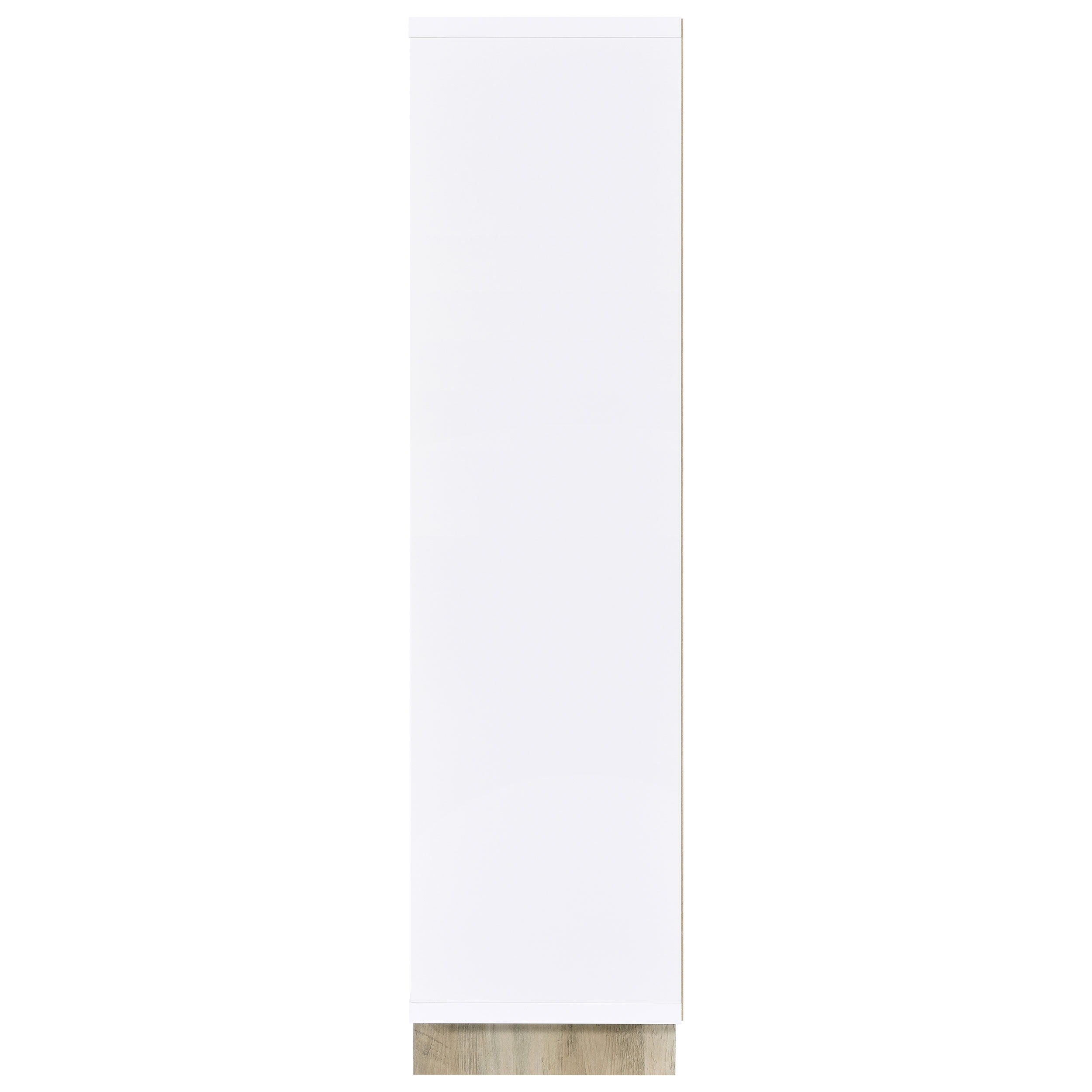 Coaster Fine Furniture Dalton - 6-Shelf Bookcase - White And Distressed Pine | Meri Furniture