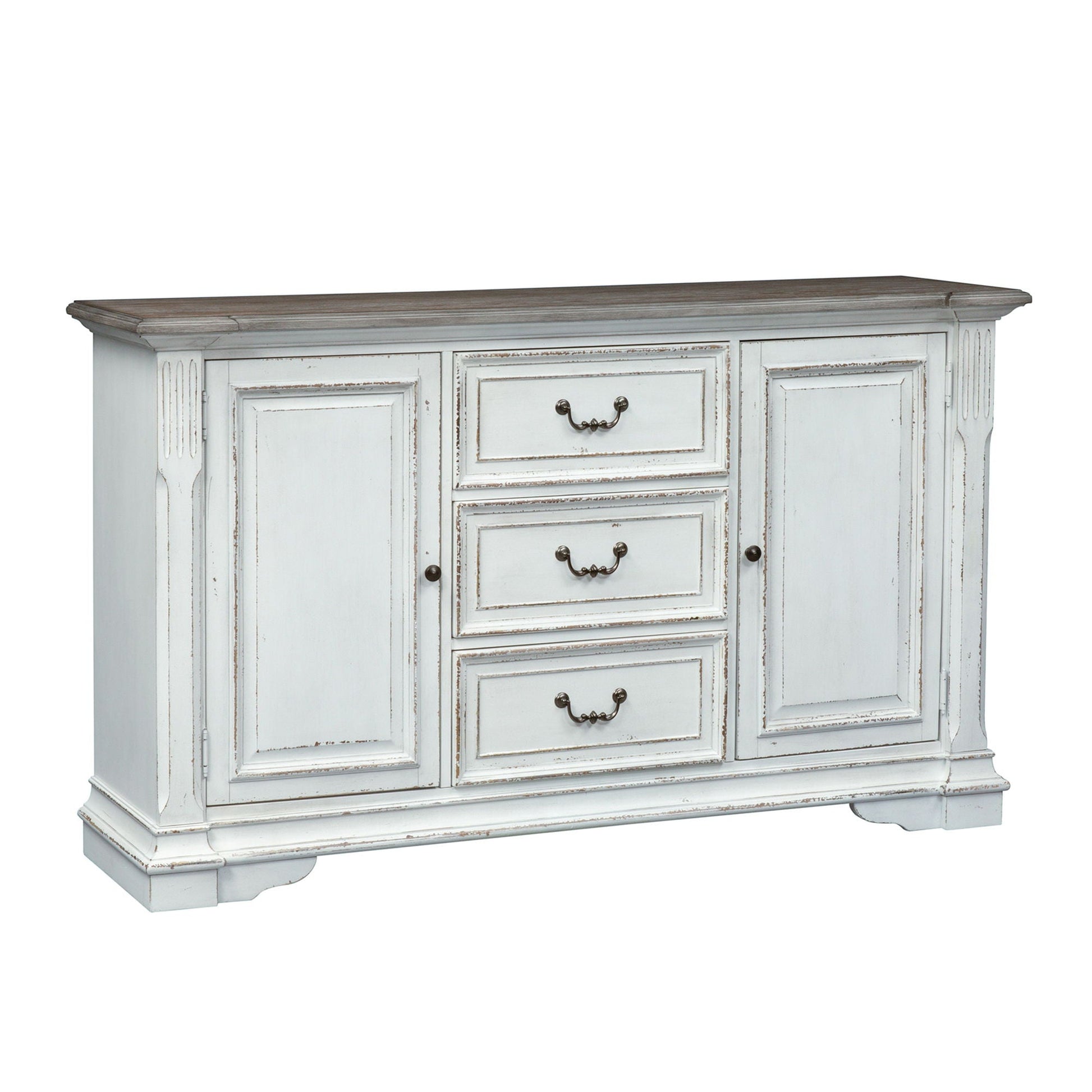 Liberty Furniture Abbey Park - Buffet - White | Meri Furniture