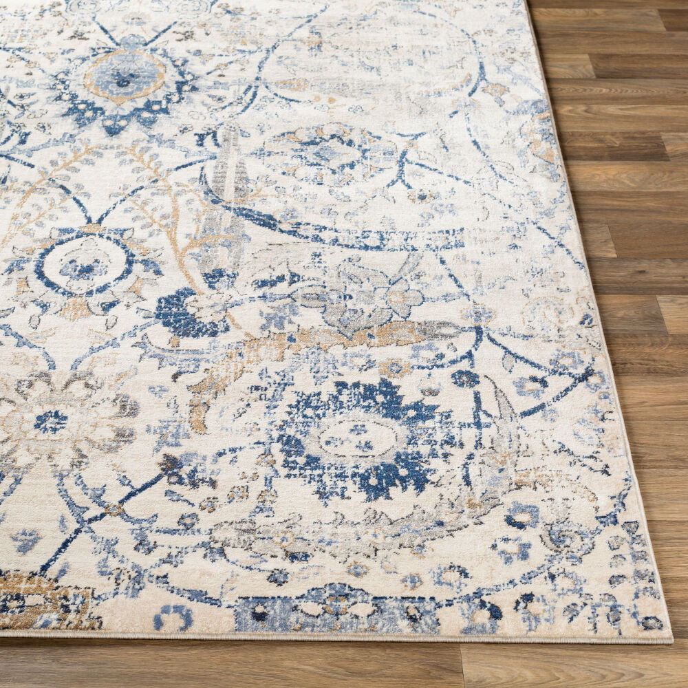 Indigo Machine Woven Rug