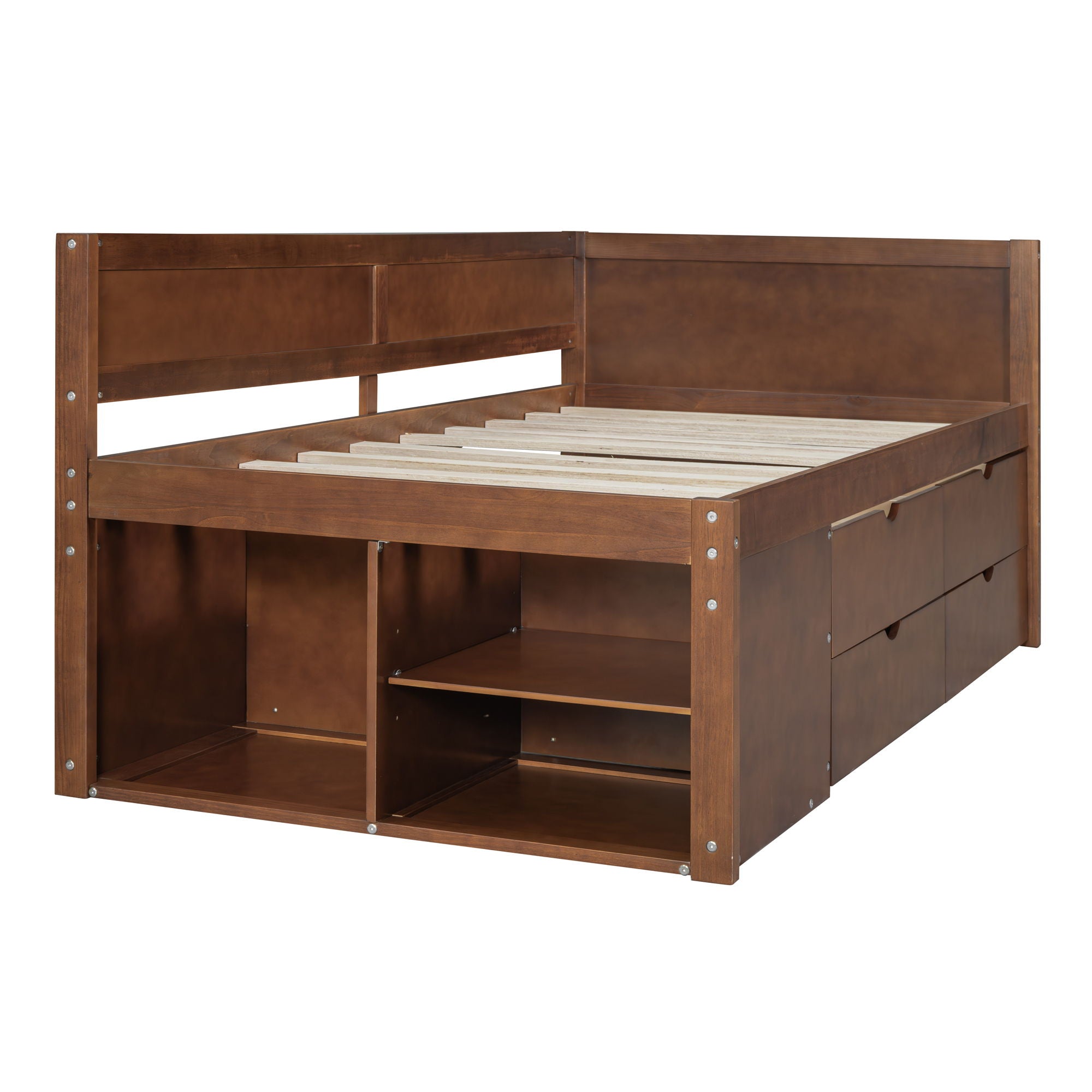Daybed With Drawers And Shelves
