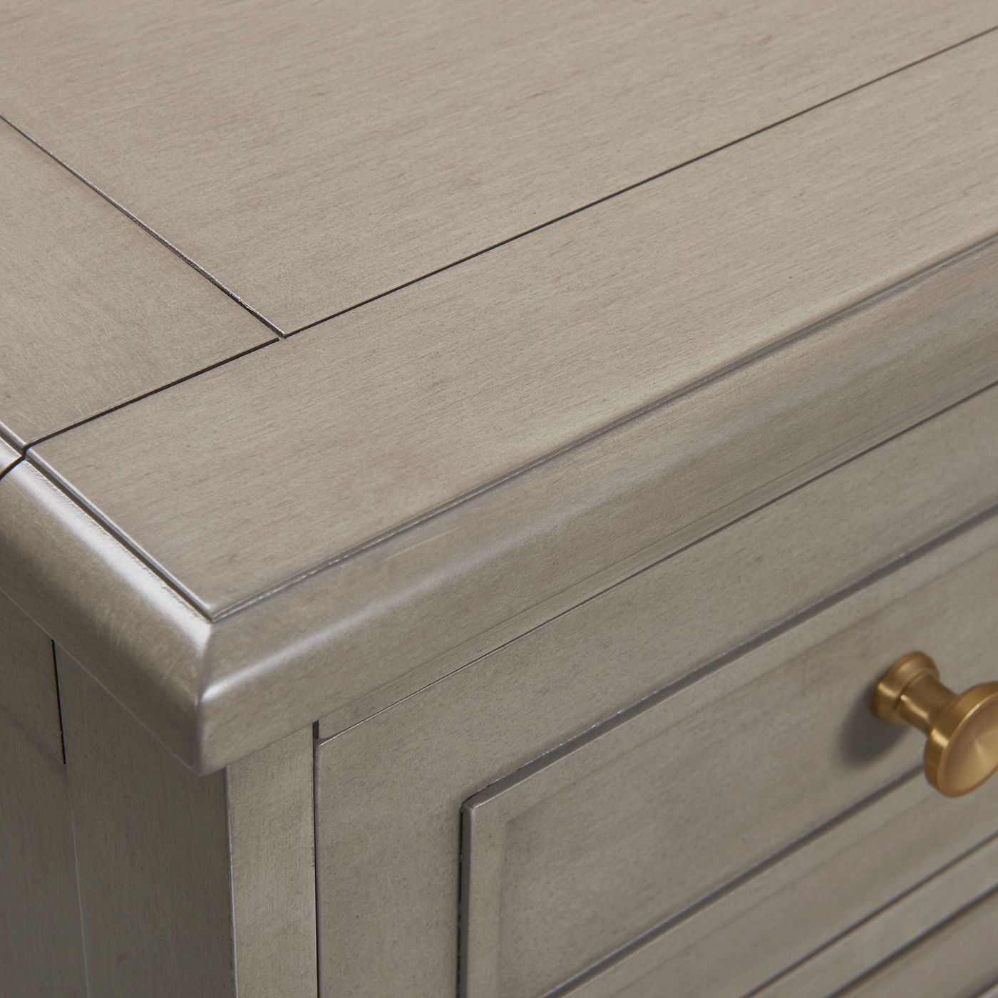 Dauphin - Handpainted Entryway Storage Cabinet - Gray Cashmere