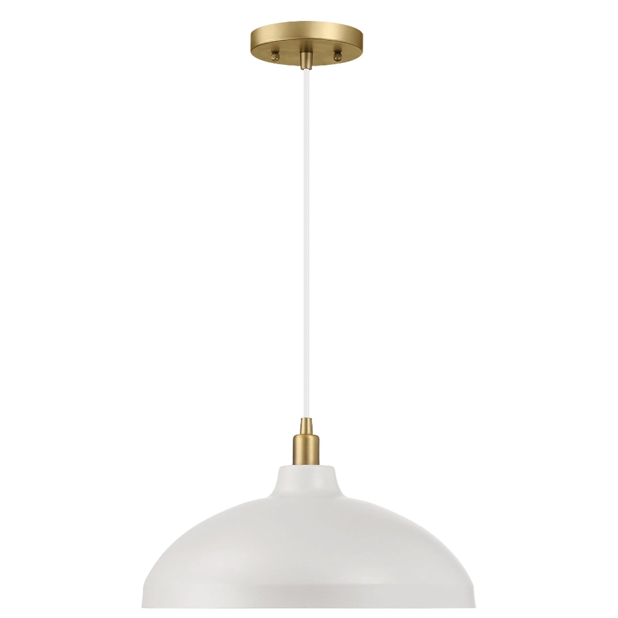 Astral - Single Light Pendant Lamp For Entrance Kitchen Island - Gold / White