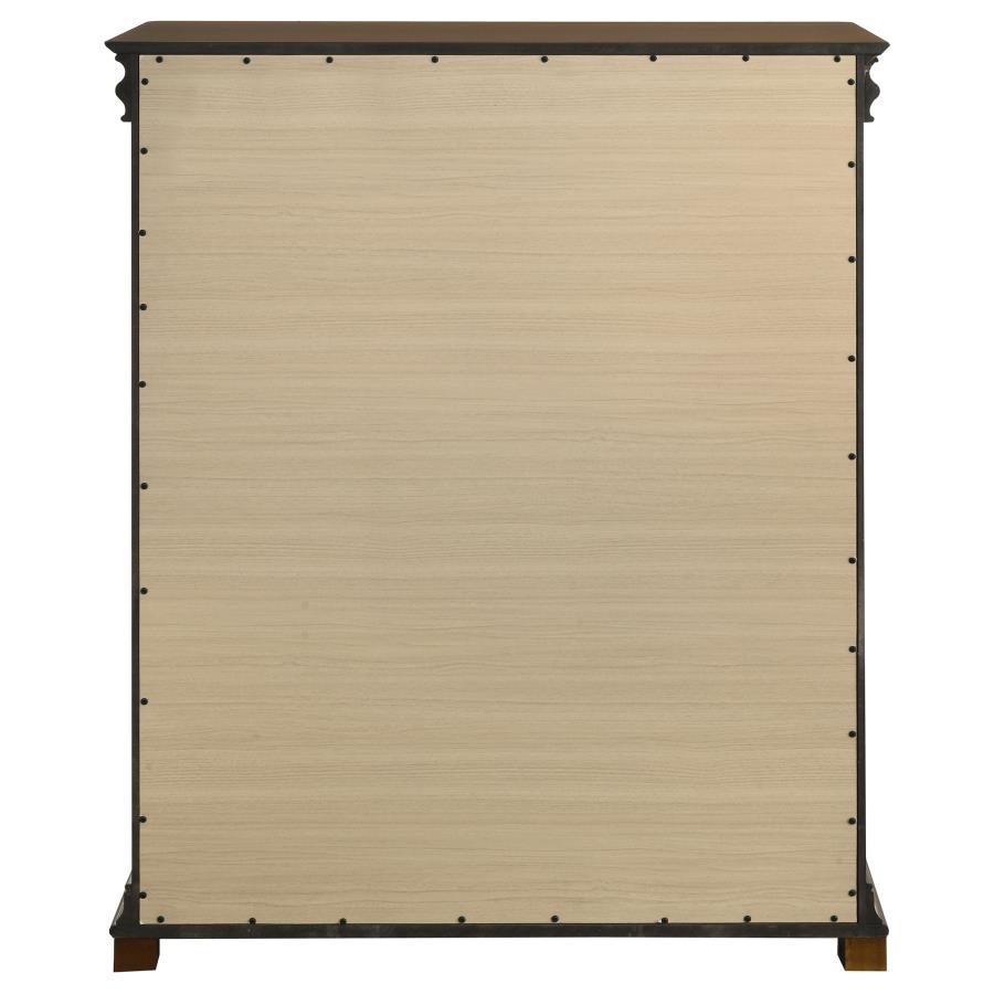 Garland - 4-Drawer Bedroom Chest Of Drawers - Brown Cherry