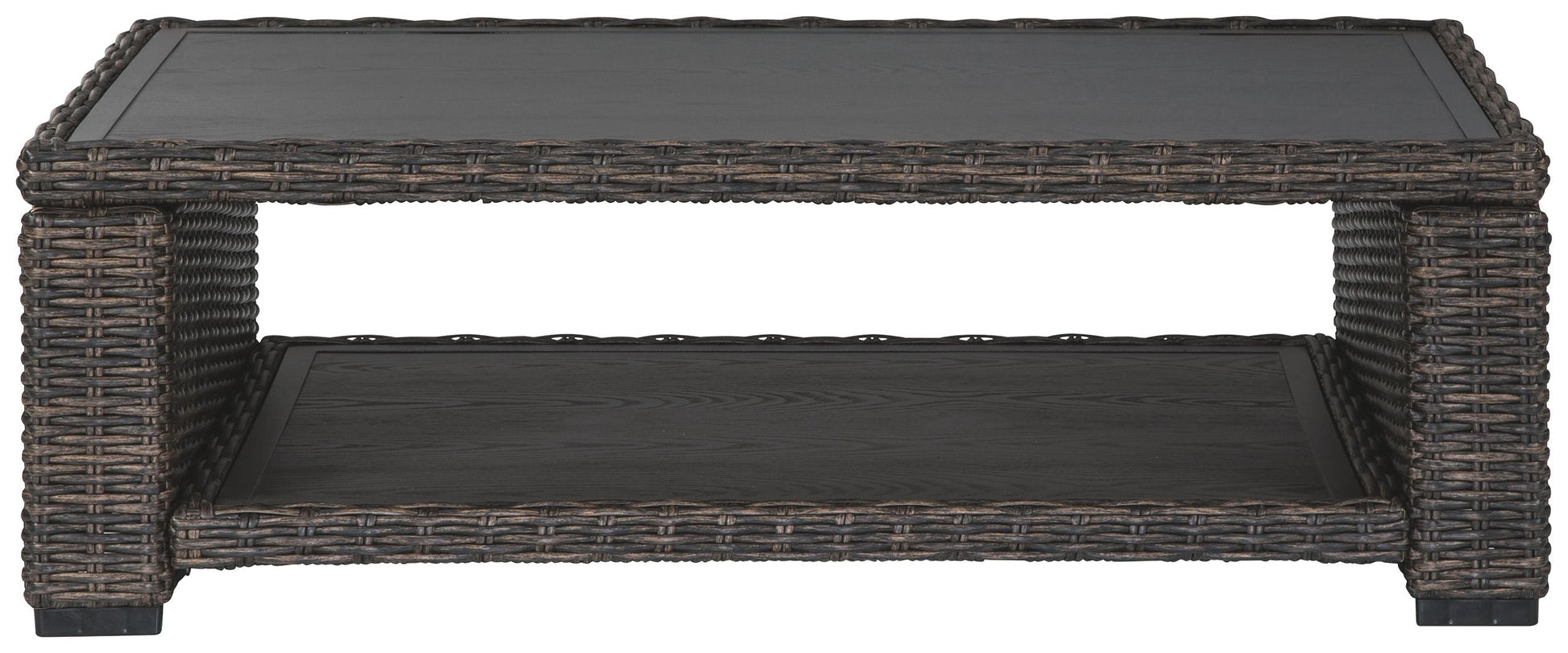 Ashley Furniture Grasson - Brown - Rectangular Cocktail Table | Meri Furniture