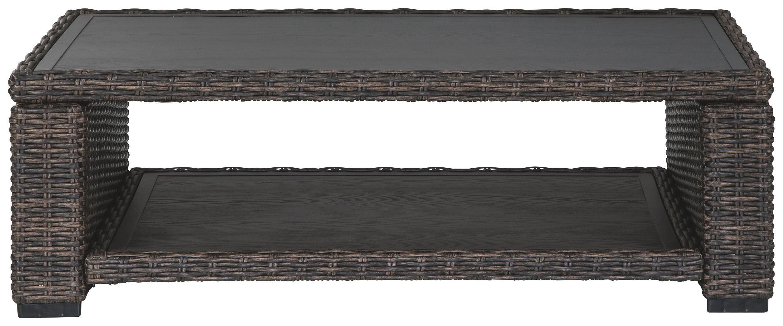Ashley Furniture Grasson - Brown - Rectangular Cocktail Table | Meri Furniture