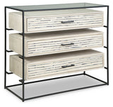 Crewridge - Black / Cream - Accent Cabinet