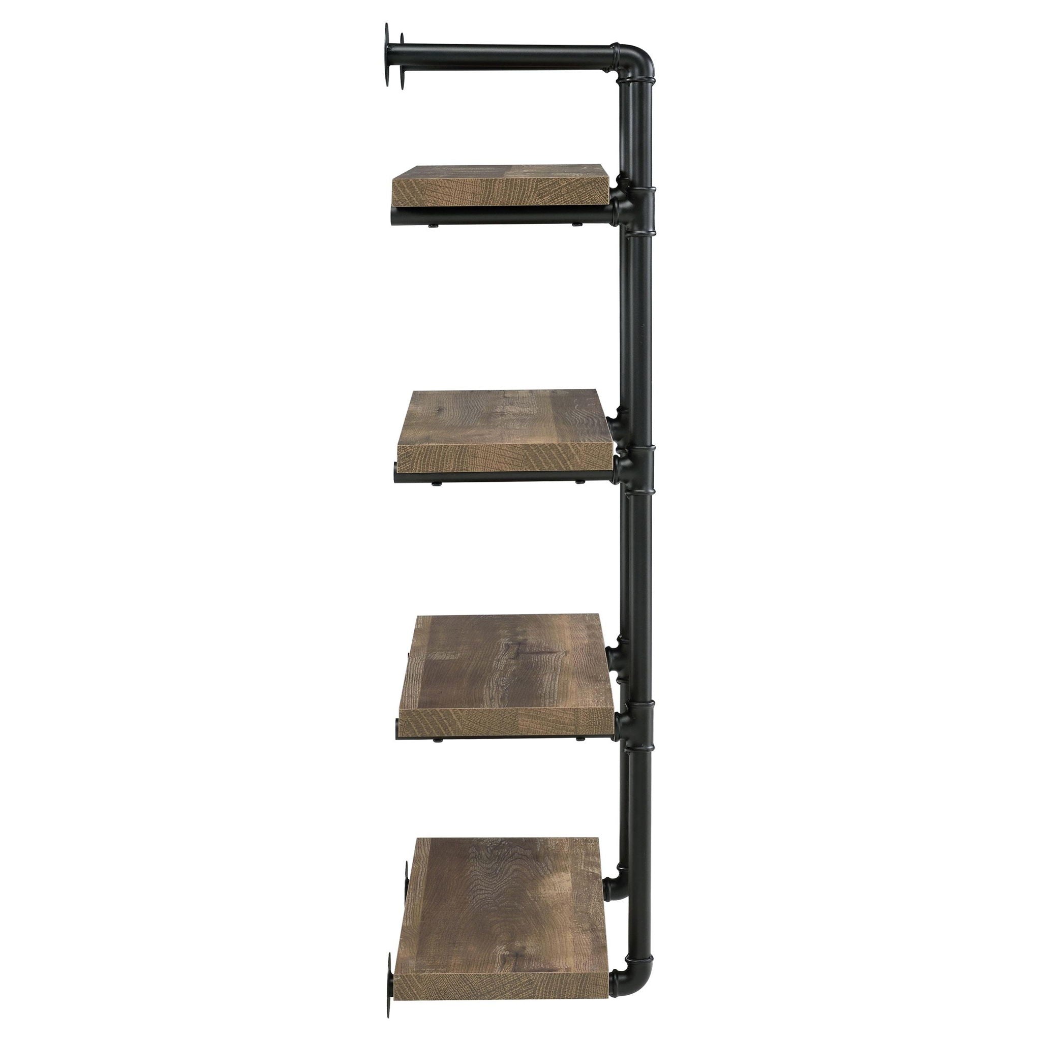 Elmcrest 24-inch 4-shelf Wall Bookshelf Rustic Oak