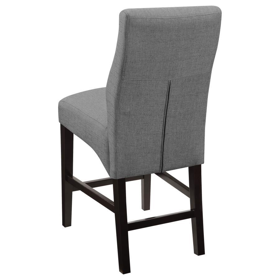 Coaster Fine Furniture Mulberry - Fabric Upholstered Counter Chair (Set of 2) - Gray | Meri Furniture
