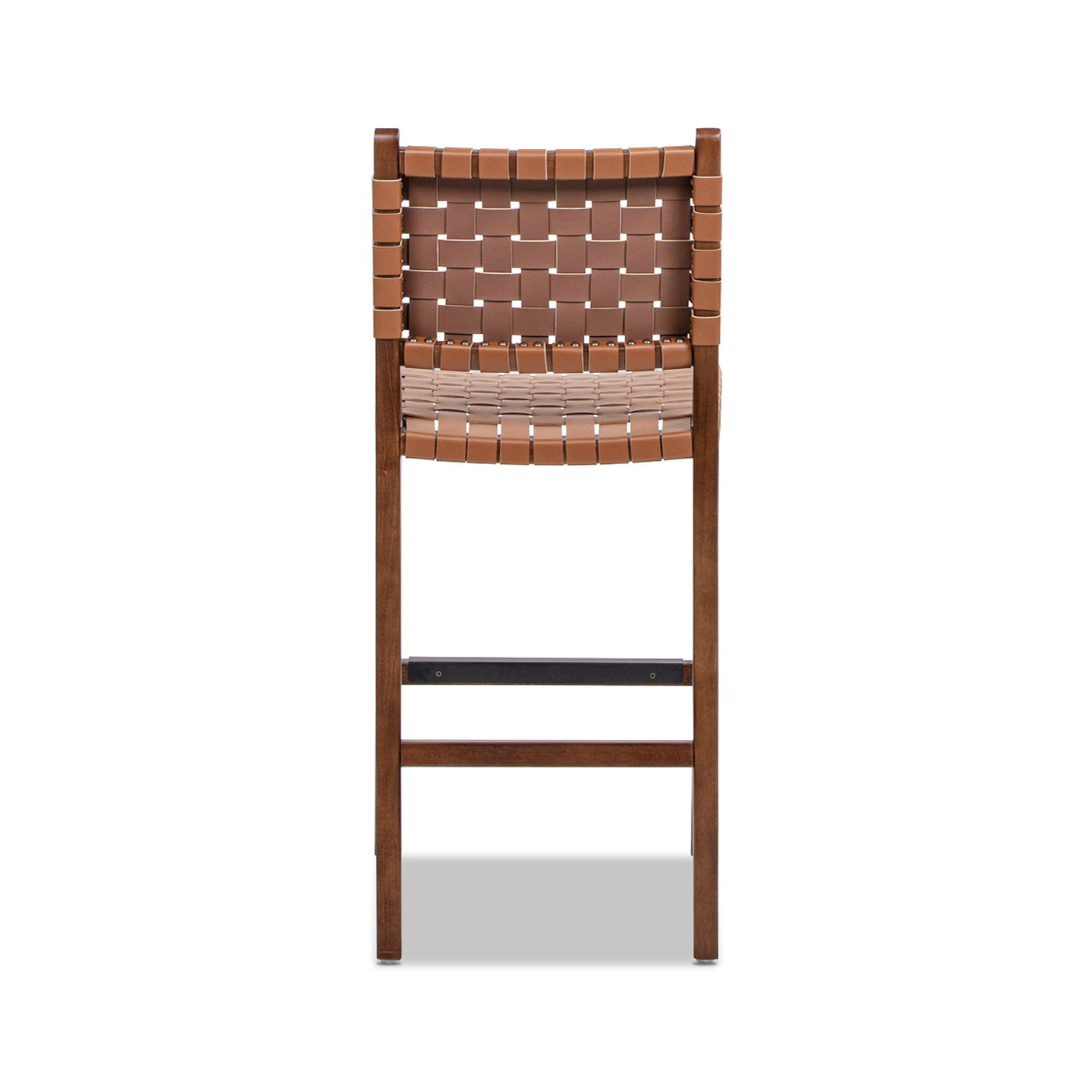 Andre - Counter Stool With Back - Pecan Brown