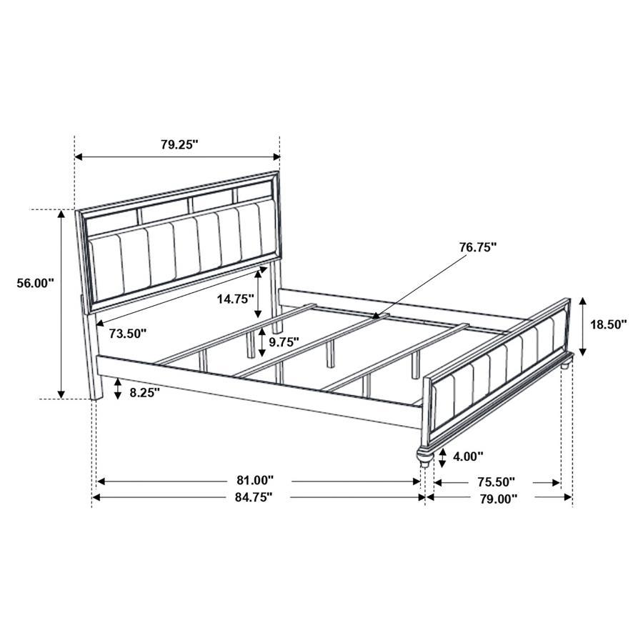 Coaster Fine Furniture Barzini - Wood Panel Bed | Meri Furniture