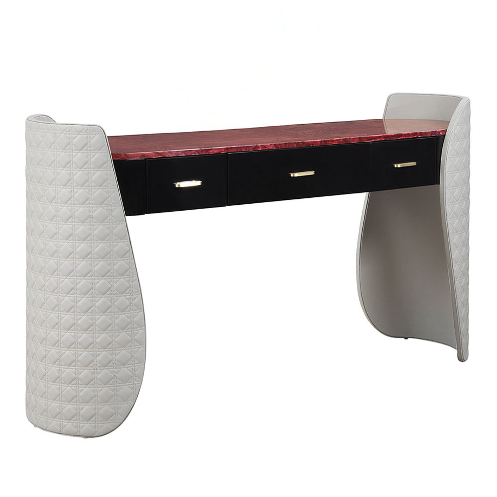Jamonica - Vanity Desk - Gray & Dark Brown