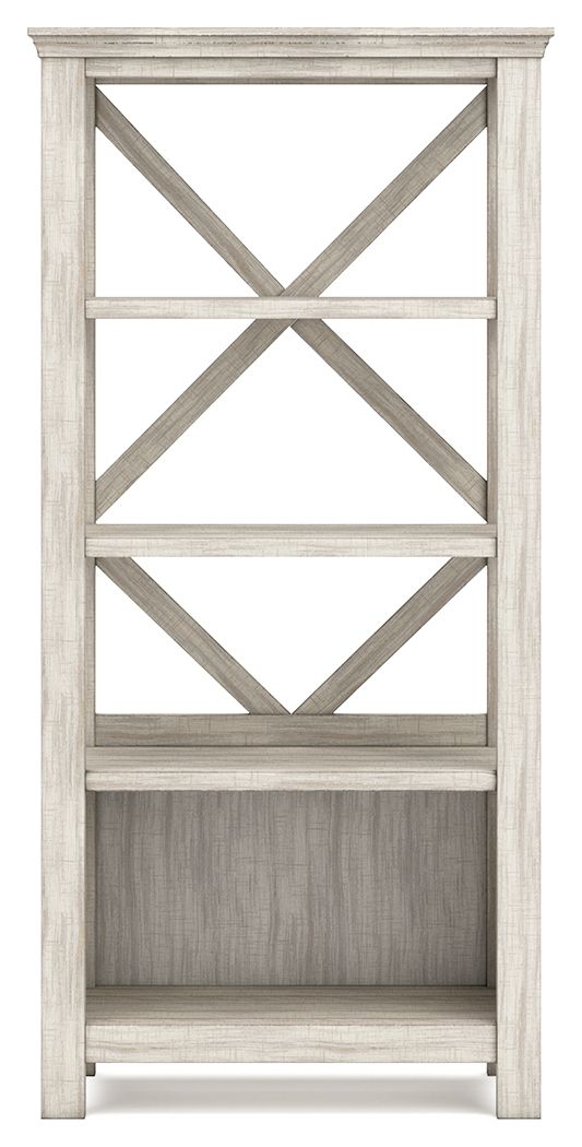 Ashley Furniture Carynhurst - Whitewash - Large Bookcase | Meri Furniture