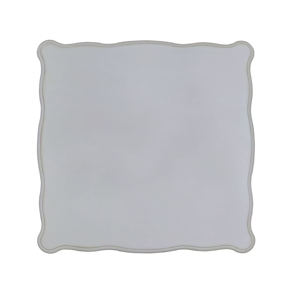 ACME KD, Table with Scrolled Leg and Bottom Shelf Top Apron: Scrolled Decor Trim | Meri Furniture