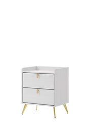 ACME Zeena - Nightstand - White Finish | Meri Furniture