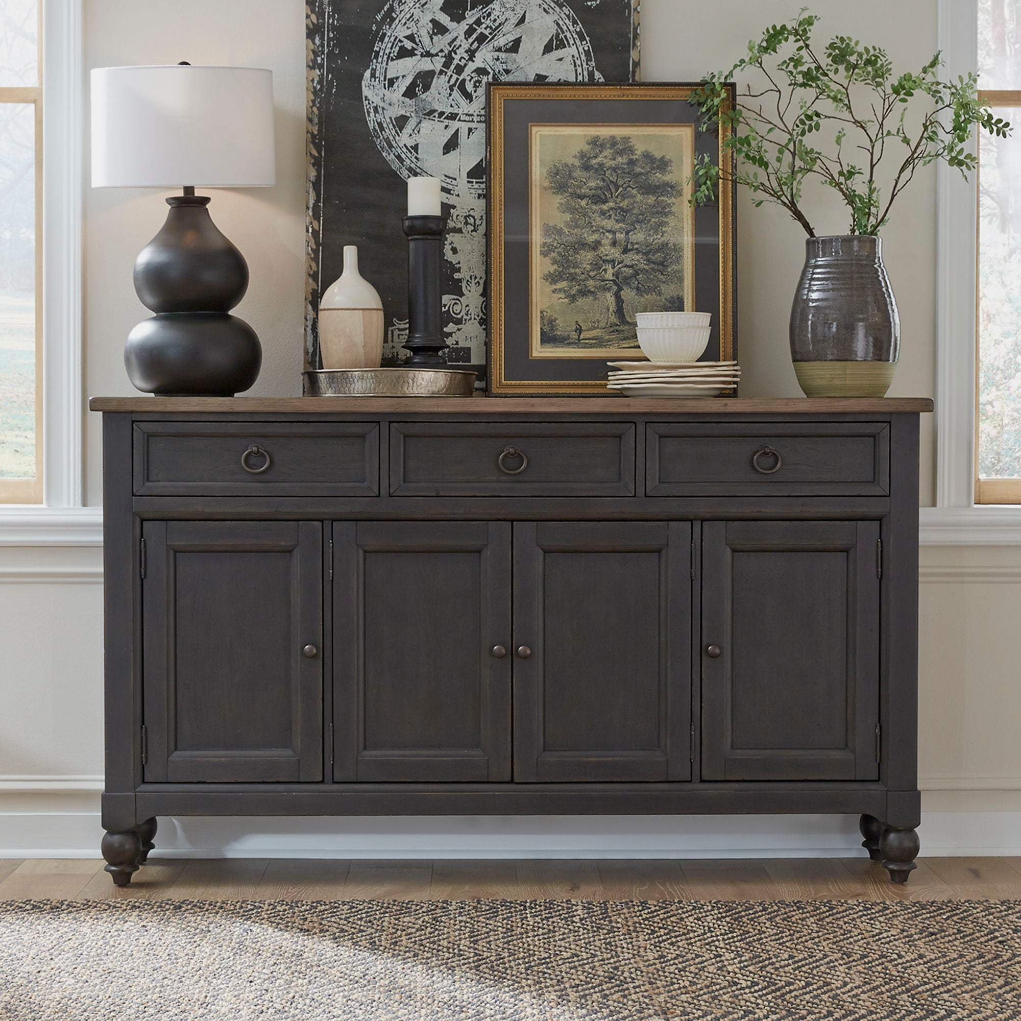 Liberty Furniture Americana Farmhouse - Hall Buffet | Meri Furniture