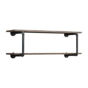 Brantley - Wall Rack - Antique Oak & Sandy Gray