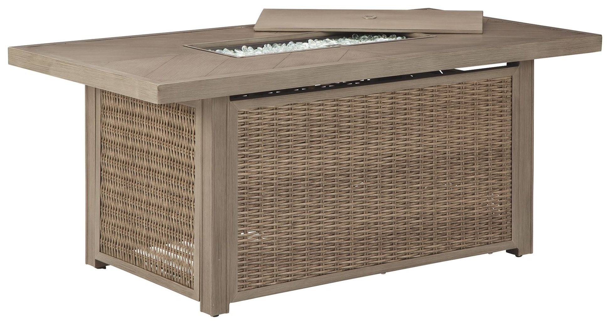 Ashley Furniture Beachcroft - Rectangular Fire Pit Table | Meri Furniture