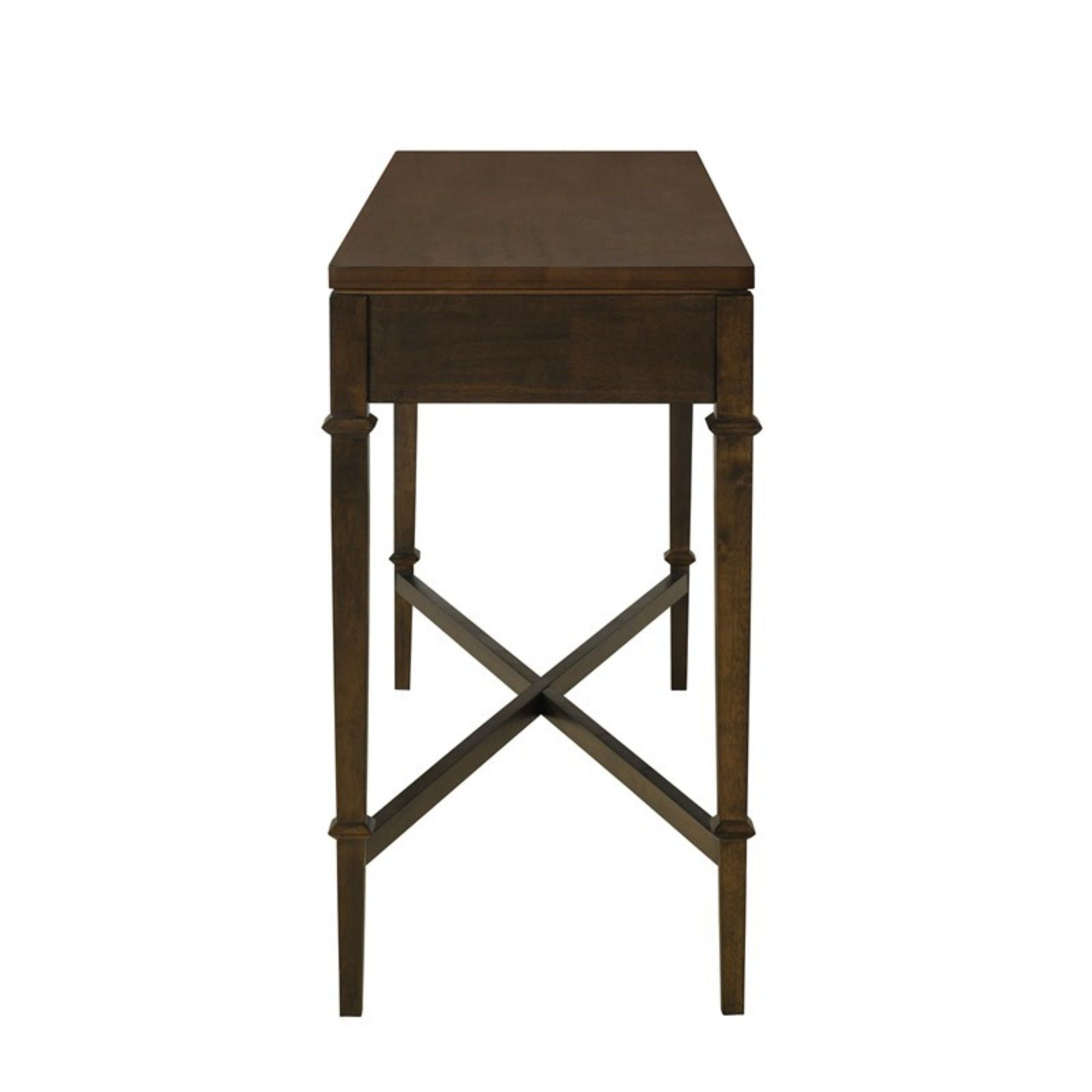 Fluted - 2 Drawer Storage Console Table - Brown