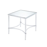 Petunia - End Table - Mirrored & Chrome