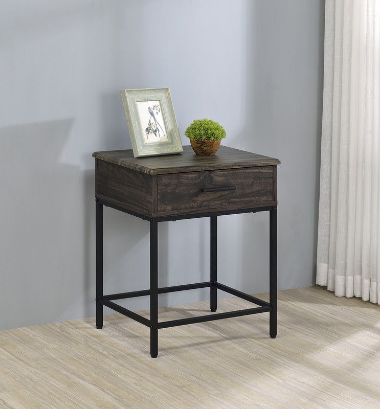 Cliff 2 Piece Brown Lift Top Coffee and End Table Set