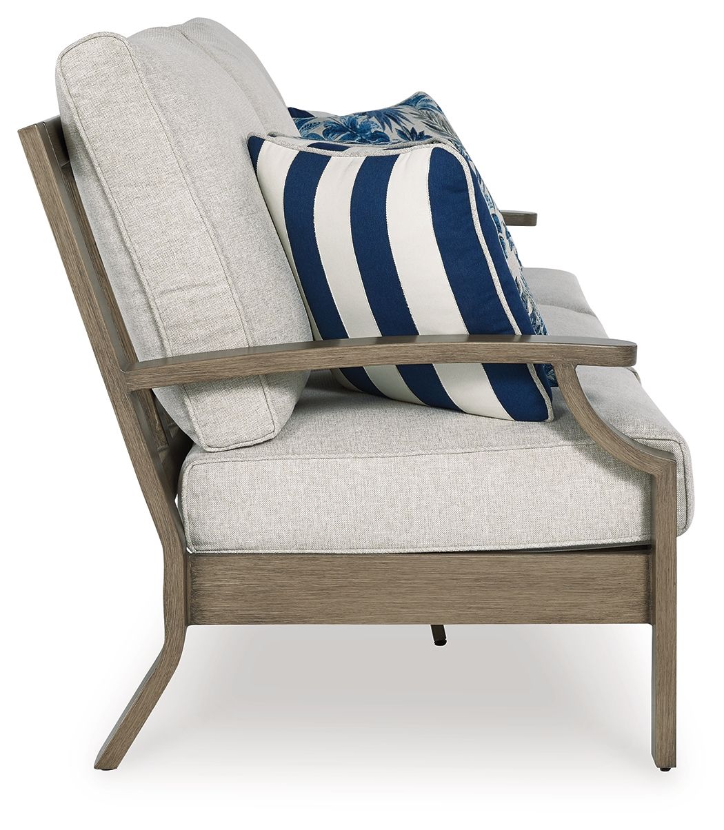 Signature Design by Ashley® Rainier Ranch - Brown / Beige - Sofa With Cushion | Meri Furniture