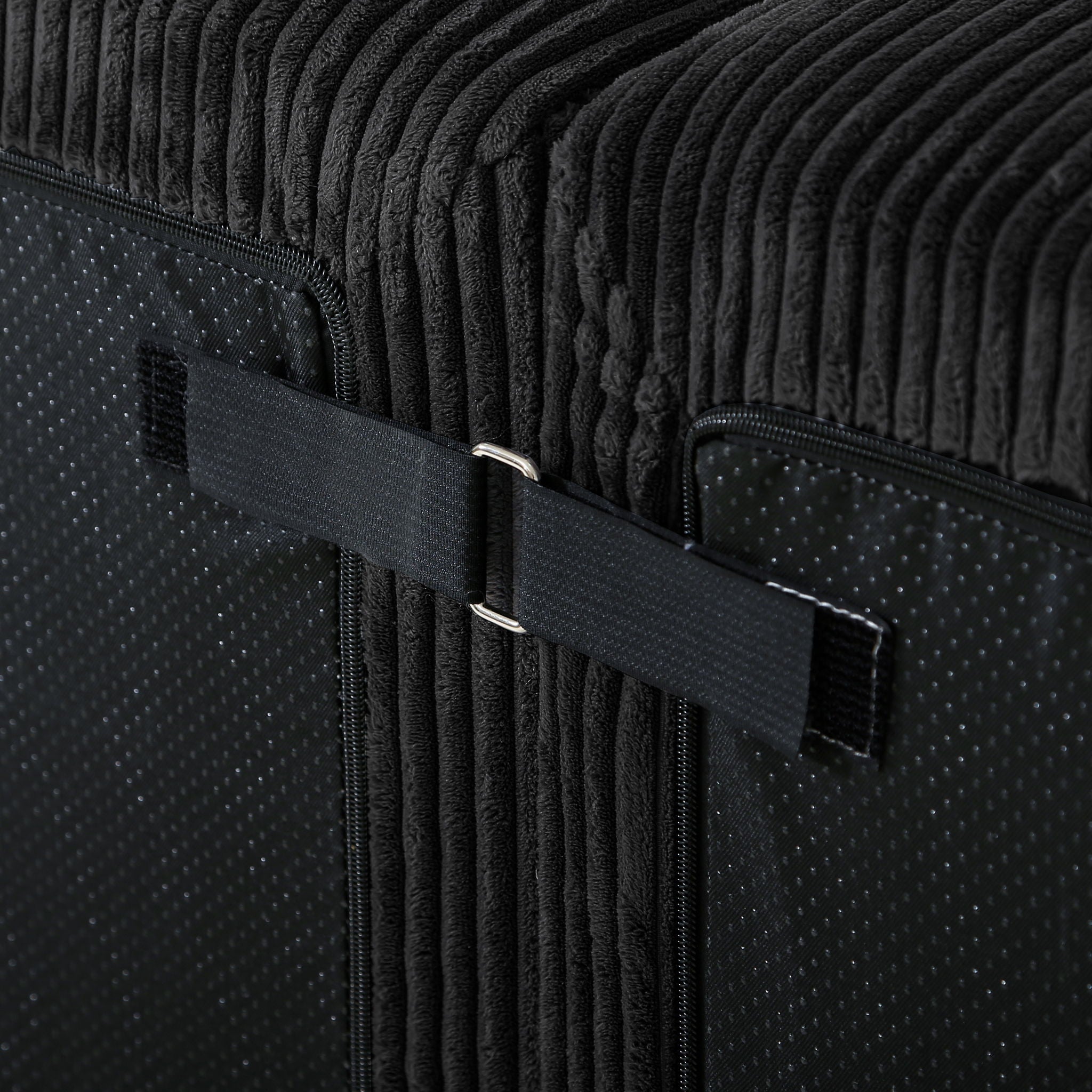 Luxury 8 Piece Modular U Shaped Sectional Sofa With Oversized Chaise Lounge And Bed Corduroy Upholstery