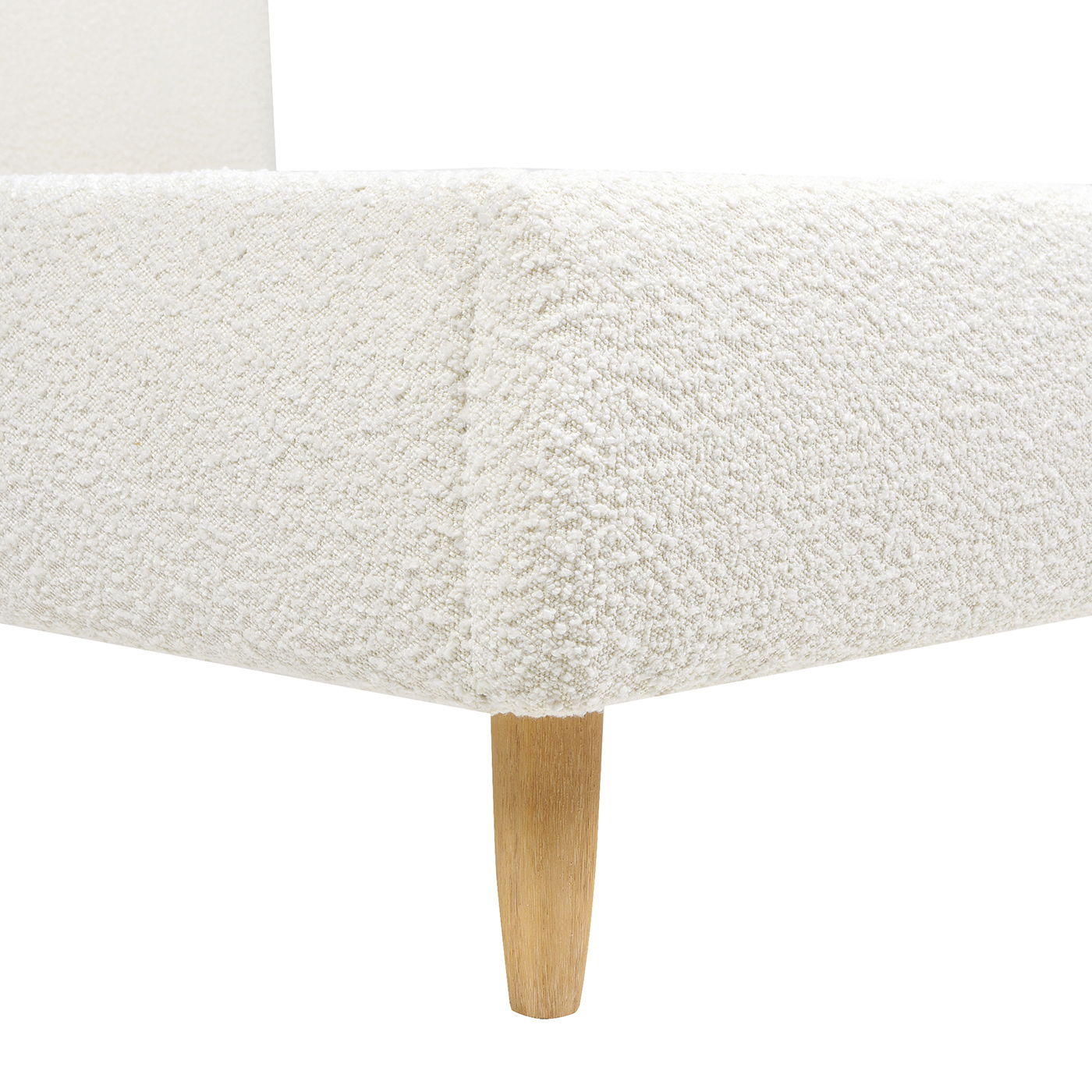 Roman - Curved Headboard Upholstered Platform Bed