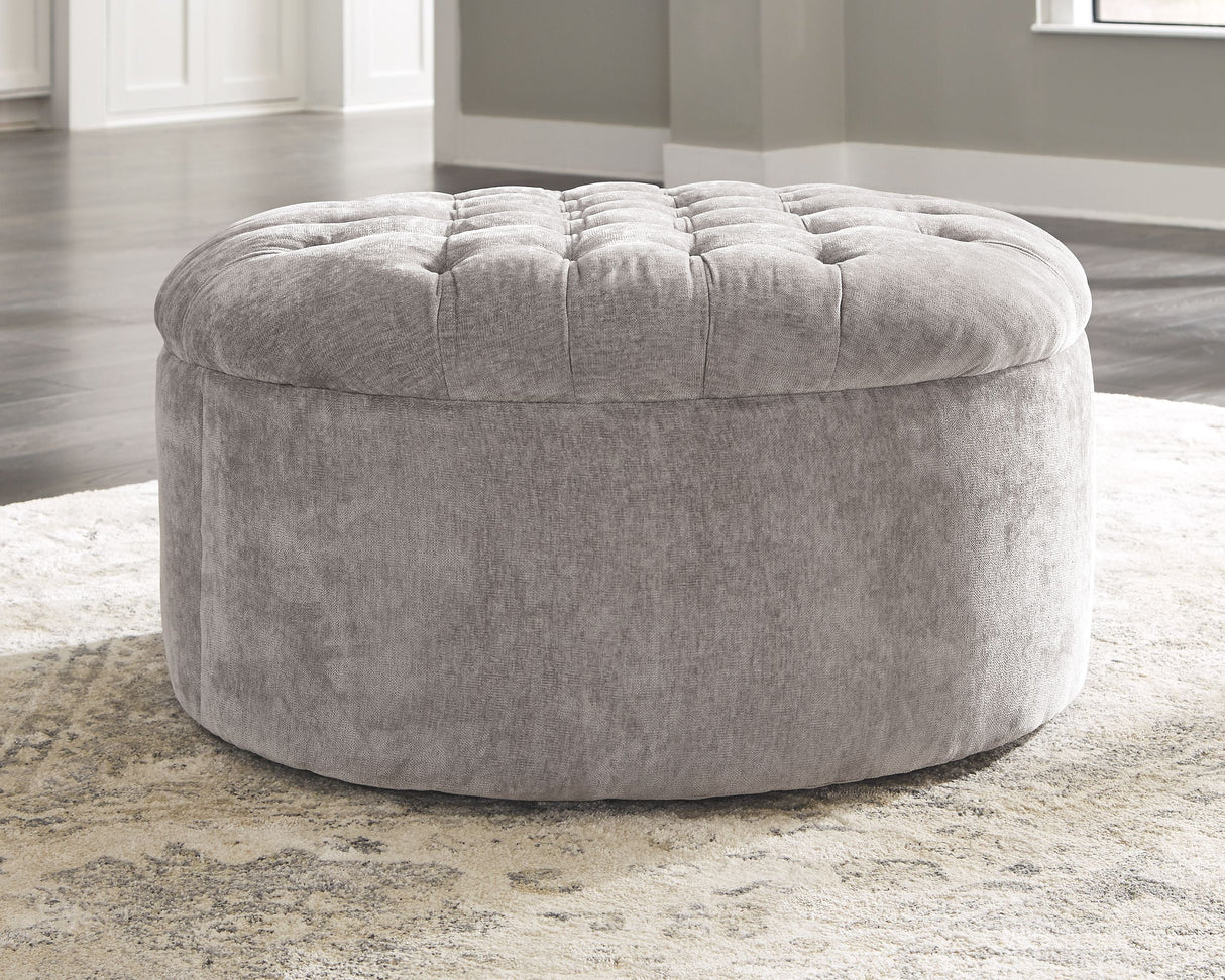 Ashley Furniture Carnaby - Linen - Oversized Accent Ottoman | Meri Furniture
