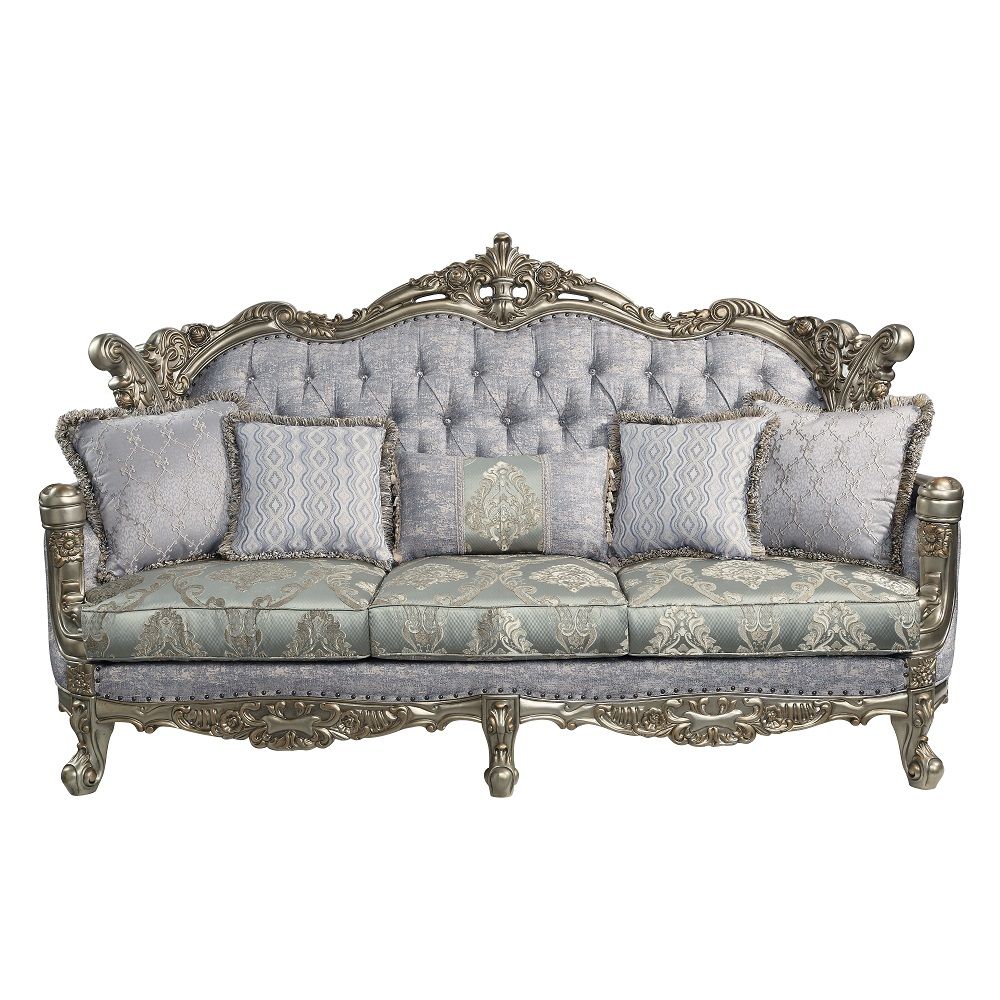 ACME Miliani - Sofa With 5 Pillows - Antique Bronze | Meri Furniture