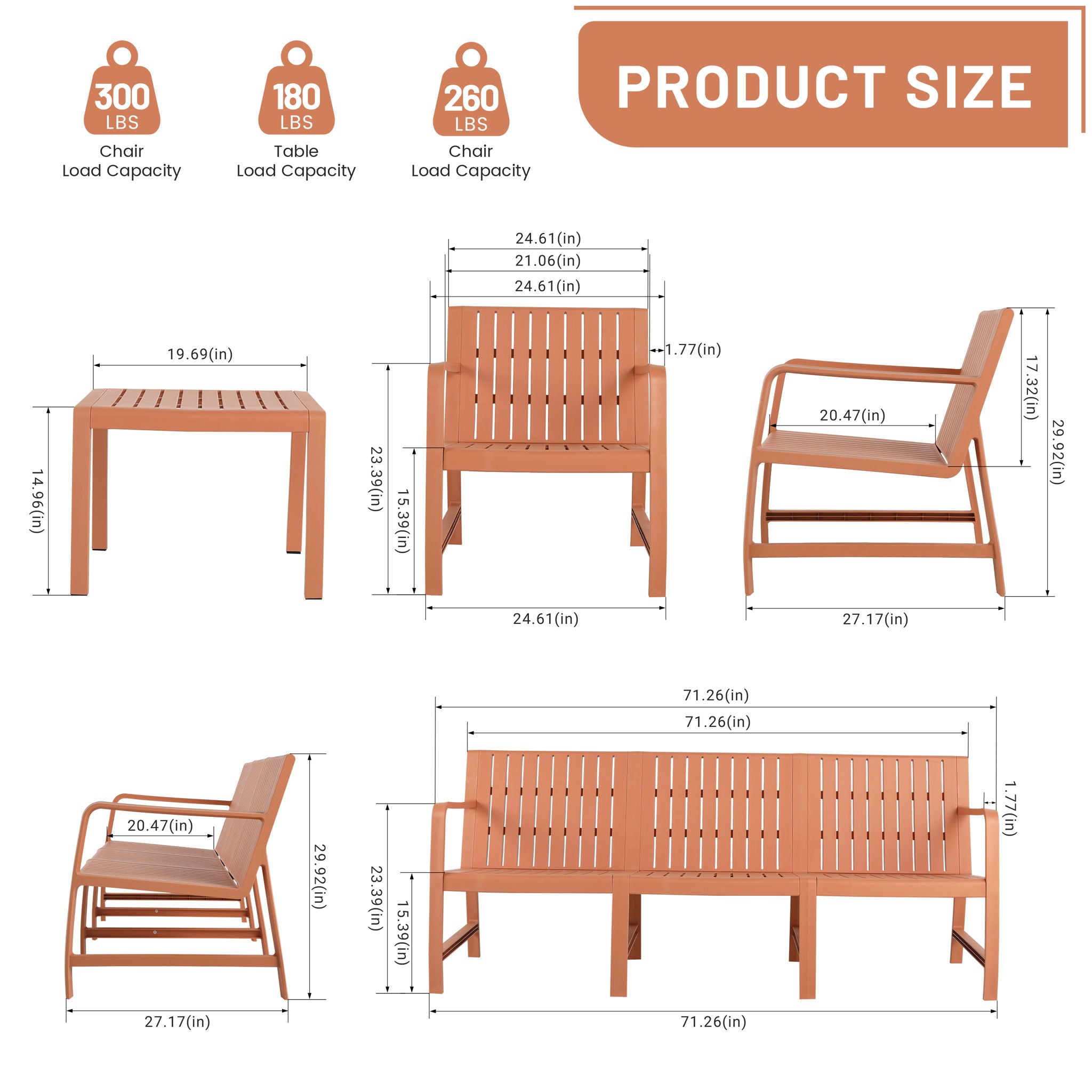 Furniture Set, Waterproof And Durable