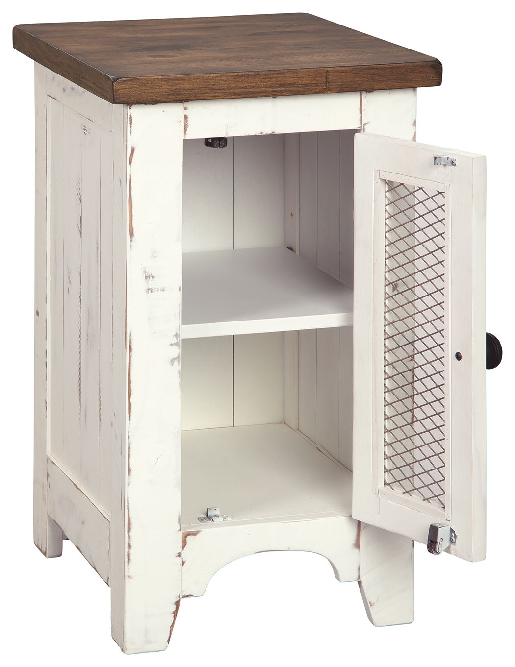 Ashley Furniture Wystfield - White / Brown - Chair Side End Table | Meri Furniture