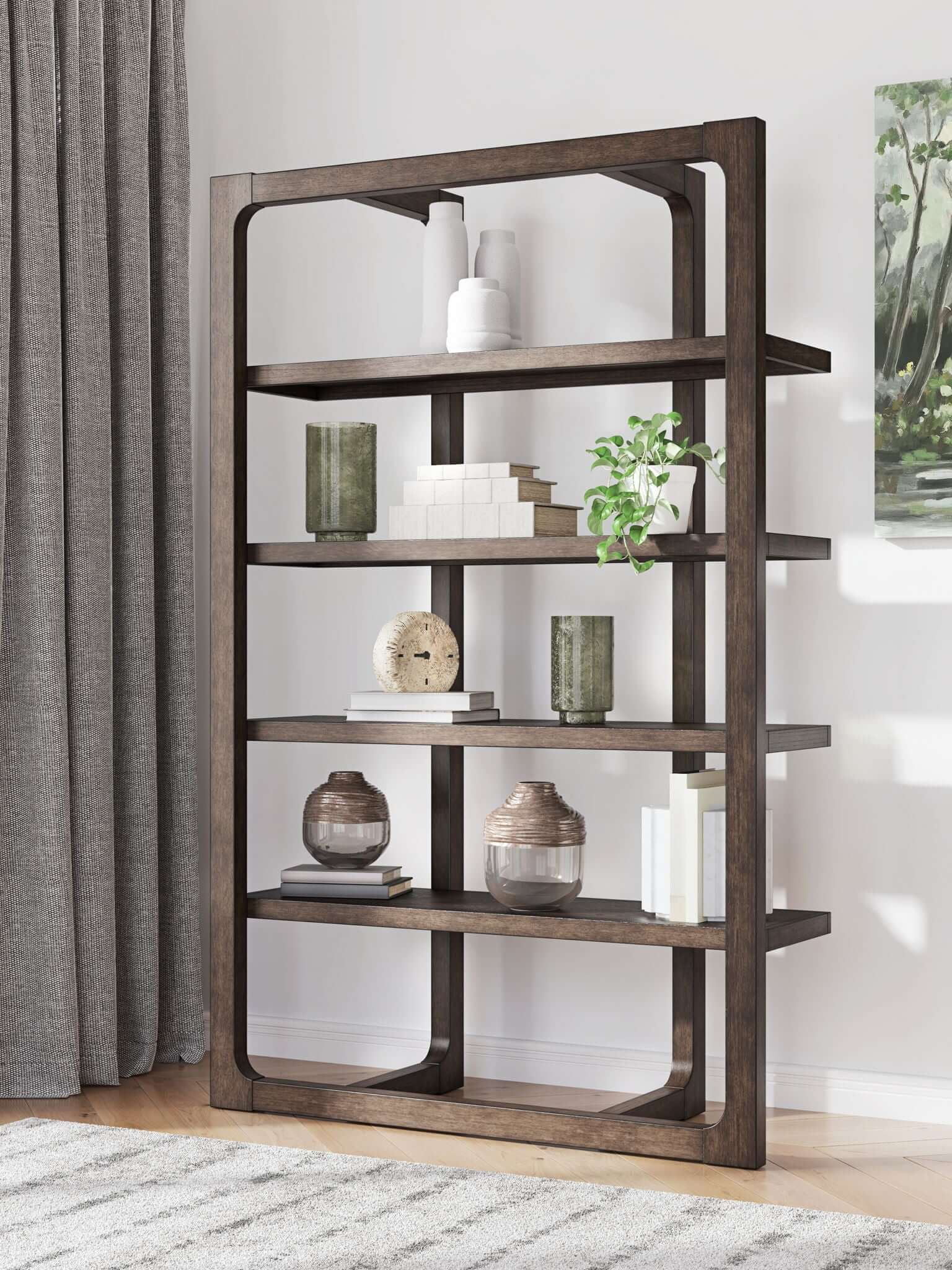 Breckington - Bookcase - Dark Brown