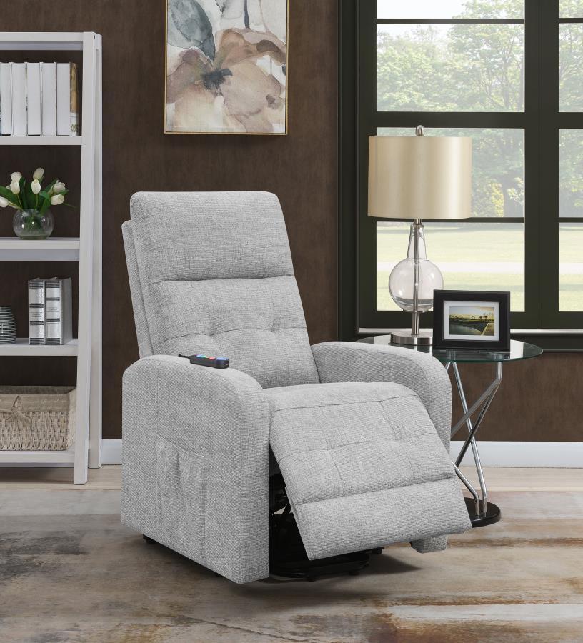 Coaster Fine Furniture Howie - Upholstered Power Lift Massage Chair | Meri Furniture