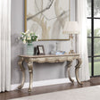 ACME Miliani - Sofa Table With Marble Top - Natural Antique Bronze | Meri Furniture