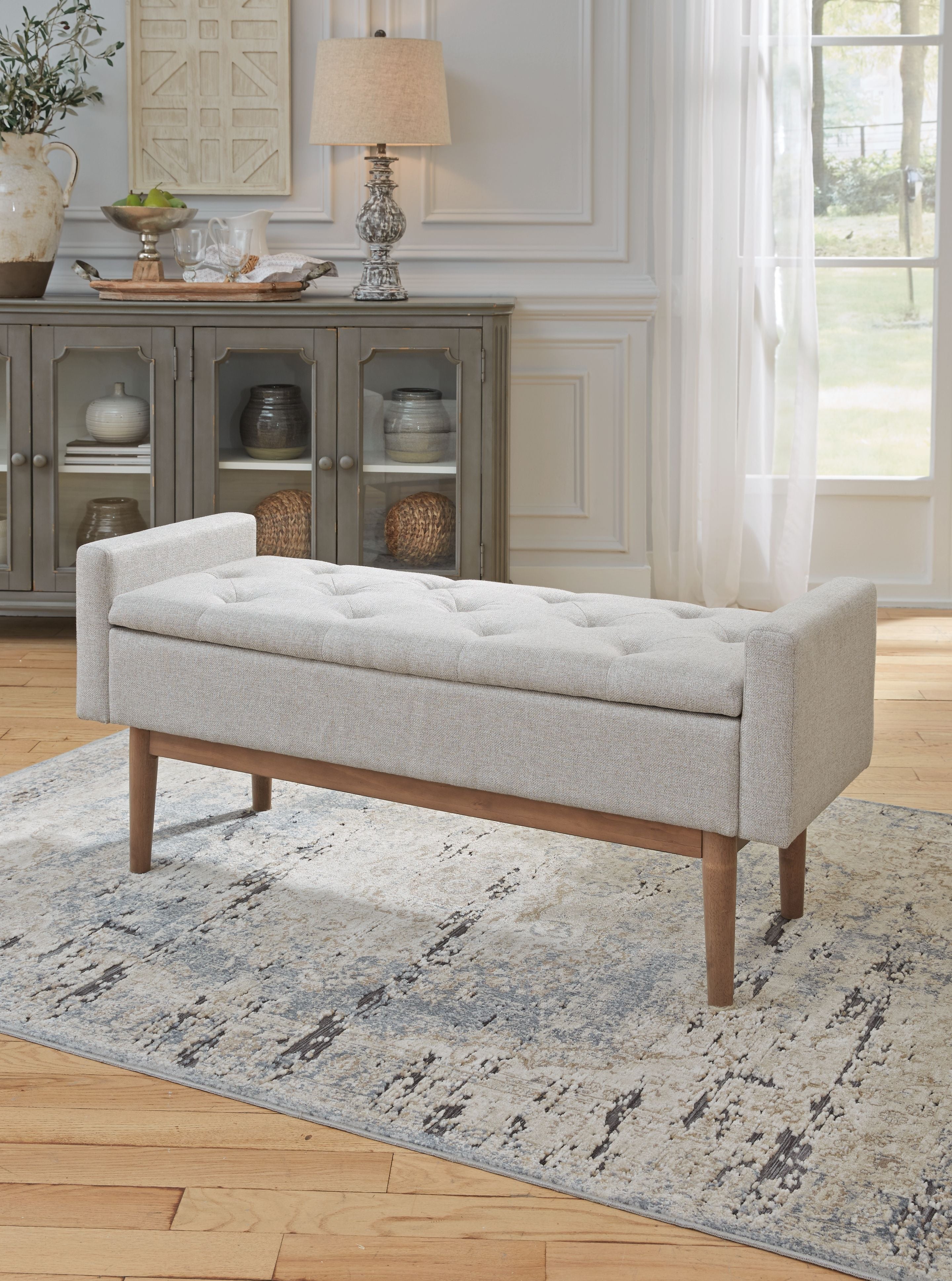 Ashley Furniture Briarson - Beige / Brown - Storage Bench | Meri Furniture